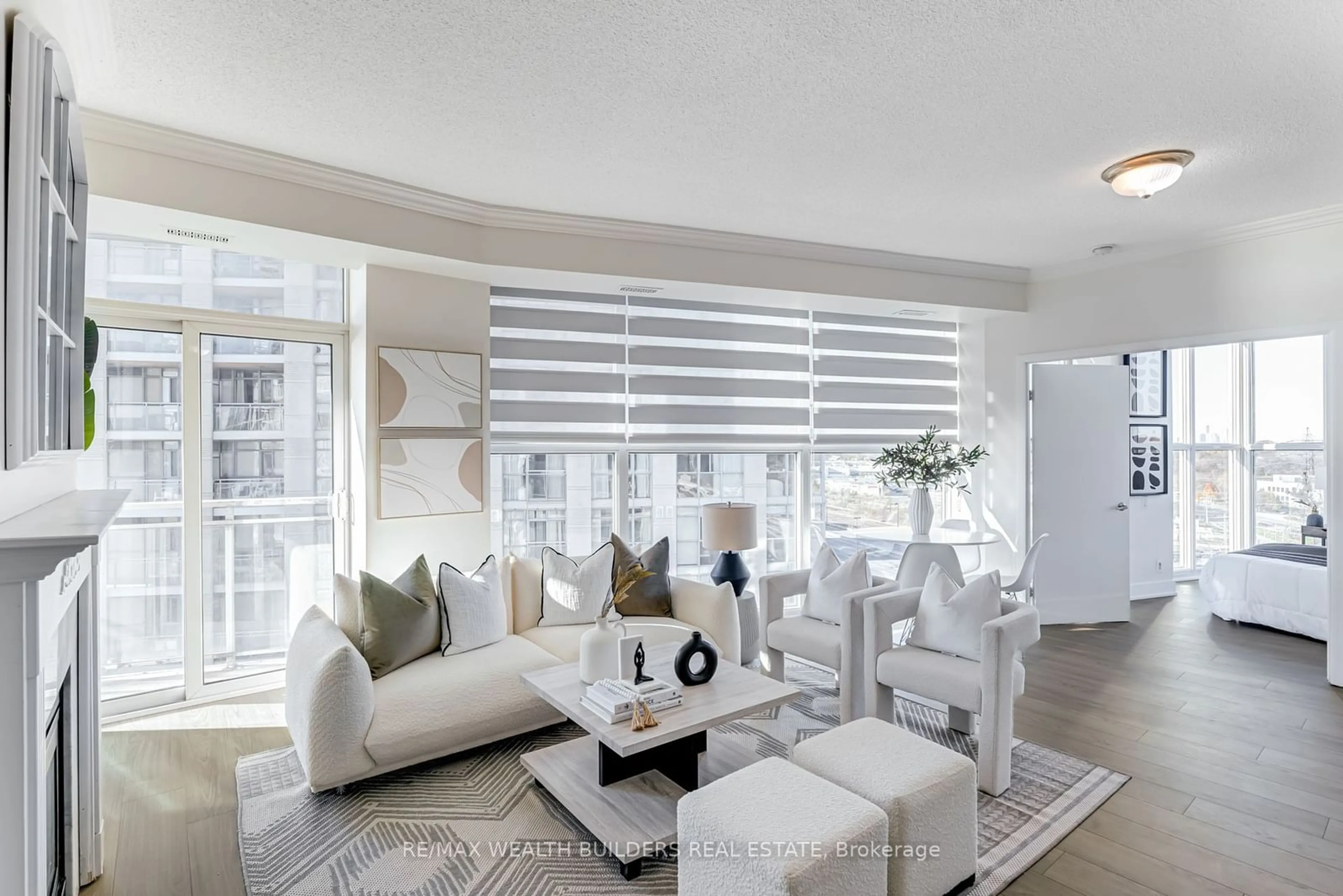 Living room with furniture, unknown for 2067 Lakeshore Blvd #1105, Toronto Ontario M8V 4B8