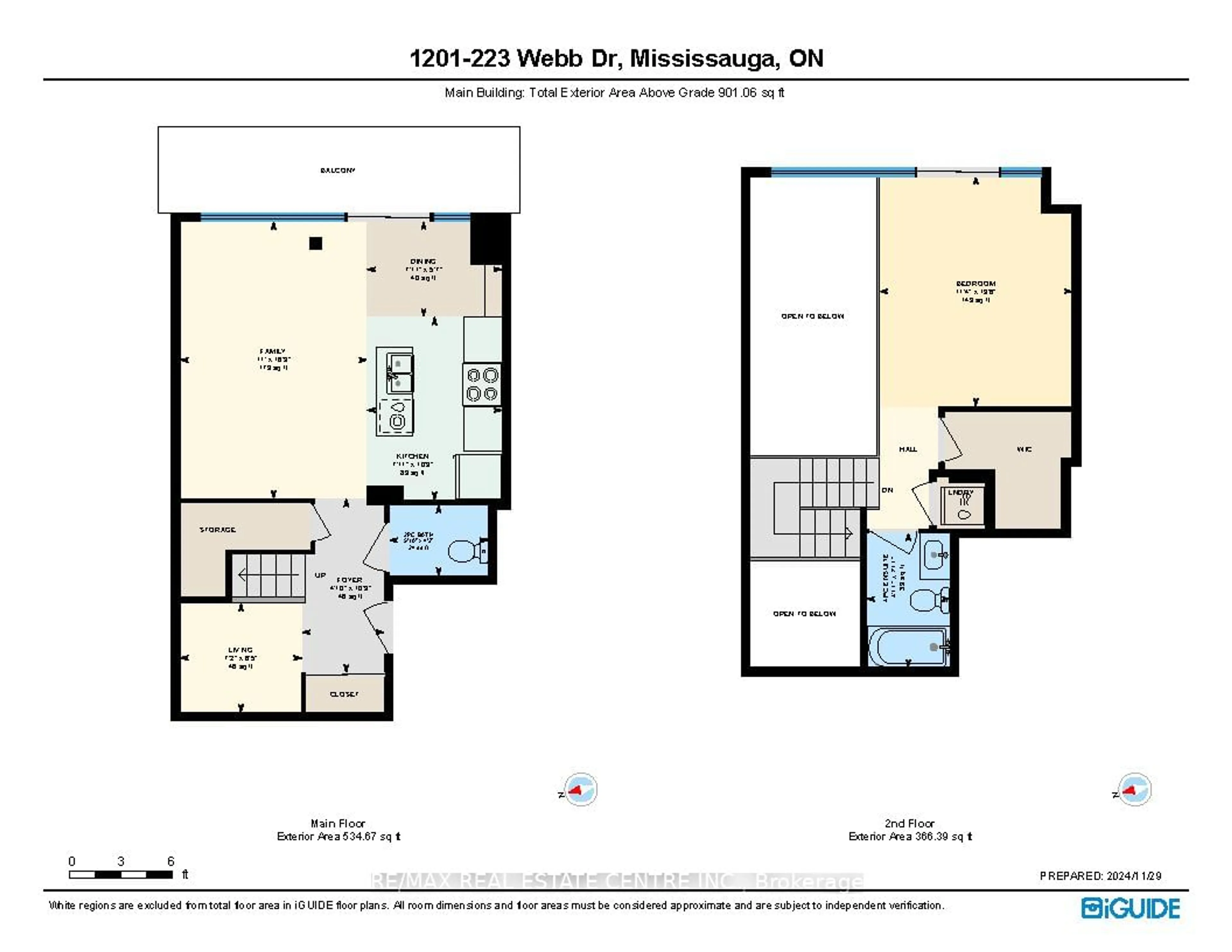 Floor plan for 223 Webb Dr #1201, Mississauga Ontario L5B 0E8