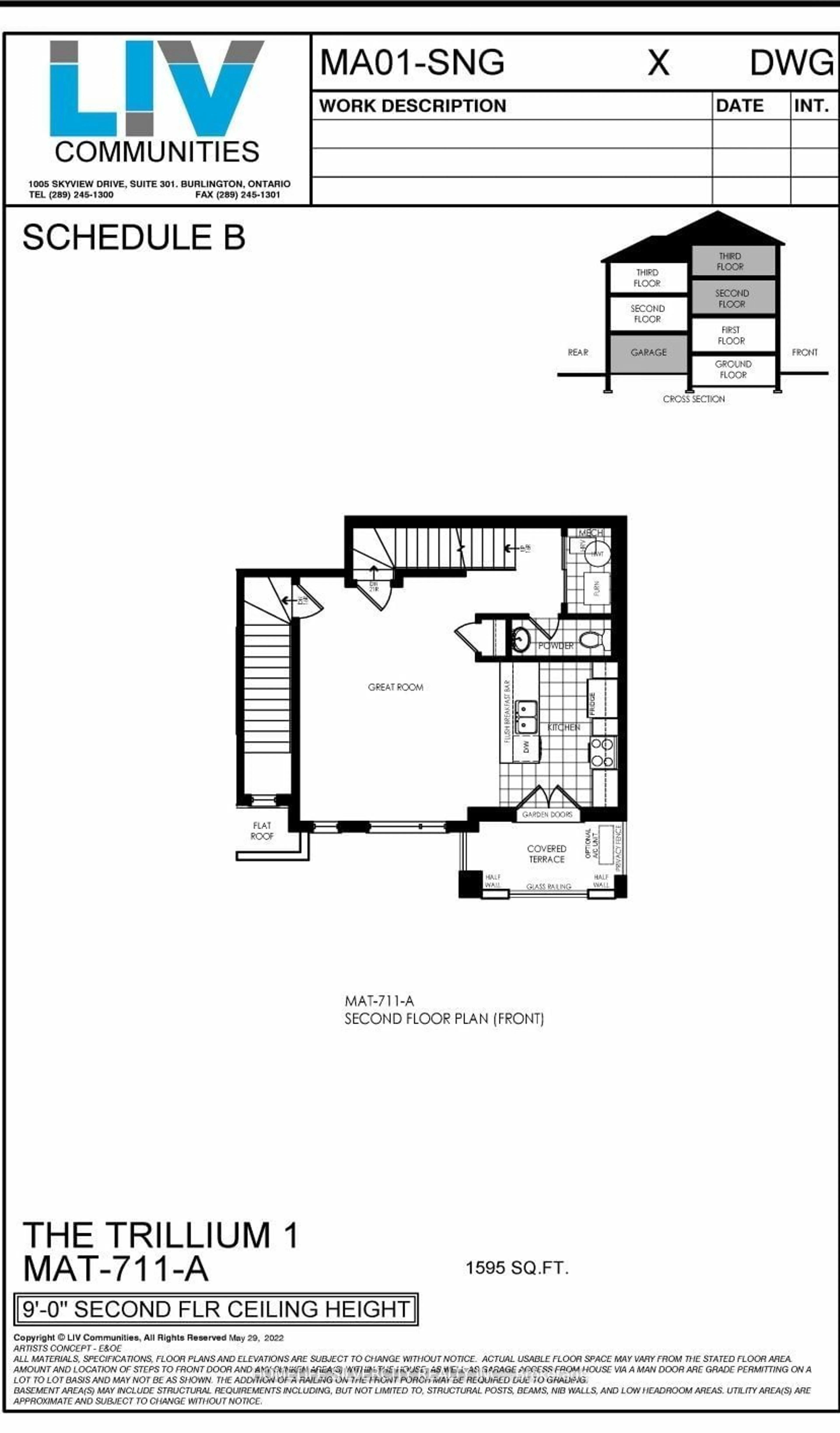 Floor plan for Lot 51 Fieldridge Cres, Brampton Ontario L6R 0C2