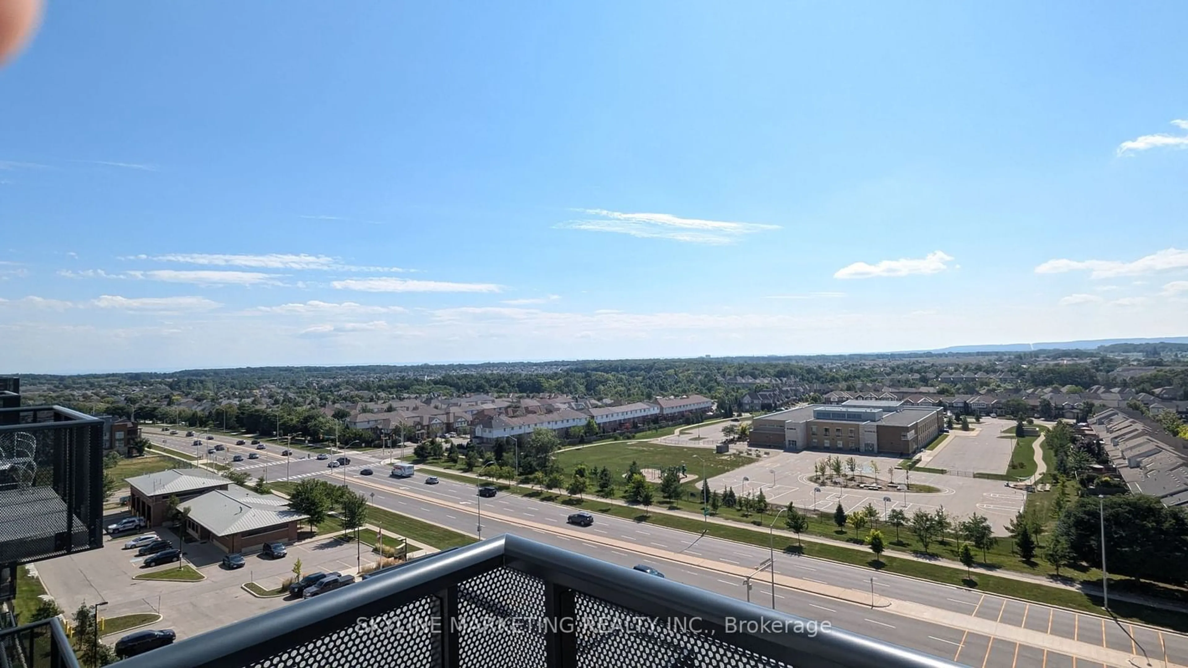 A pic from outside/outdoor area/front of a property/back of a property/a pic from drone, city buildings view from balcony for 2450 Old Bronte Rd #834, Oakville Ontario L6M 5P6