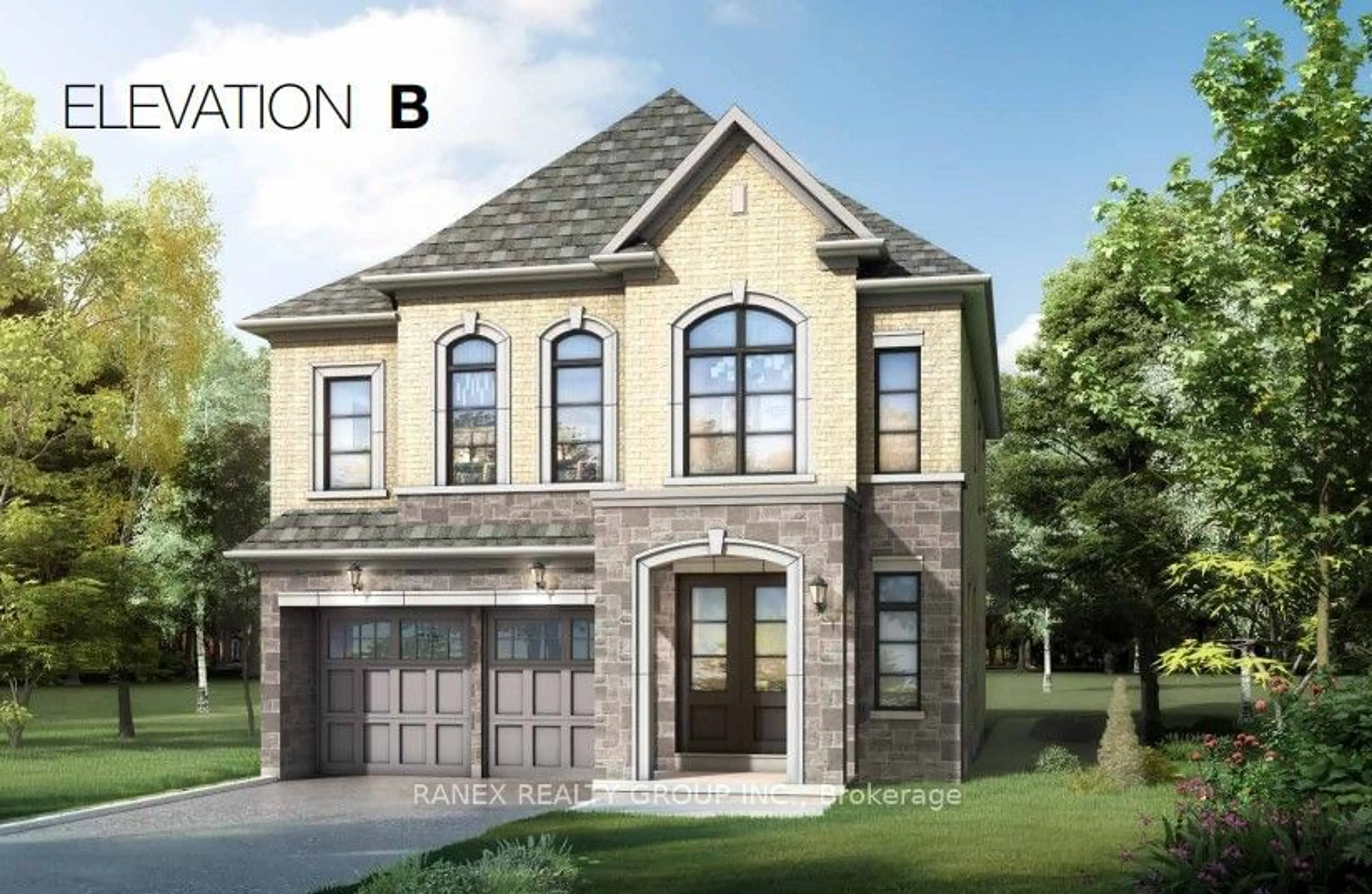 Home with brick exterior material, building for Lot 25 MPlan Lot 19, Walnut B, Brampton Ontario L6R 0B8