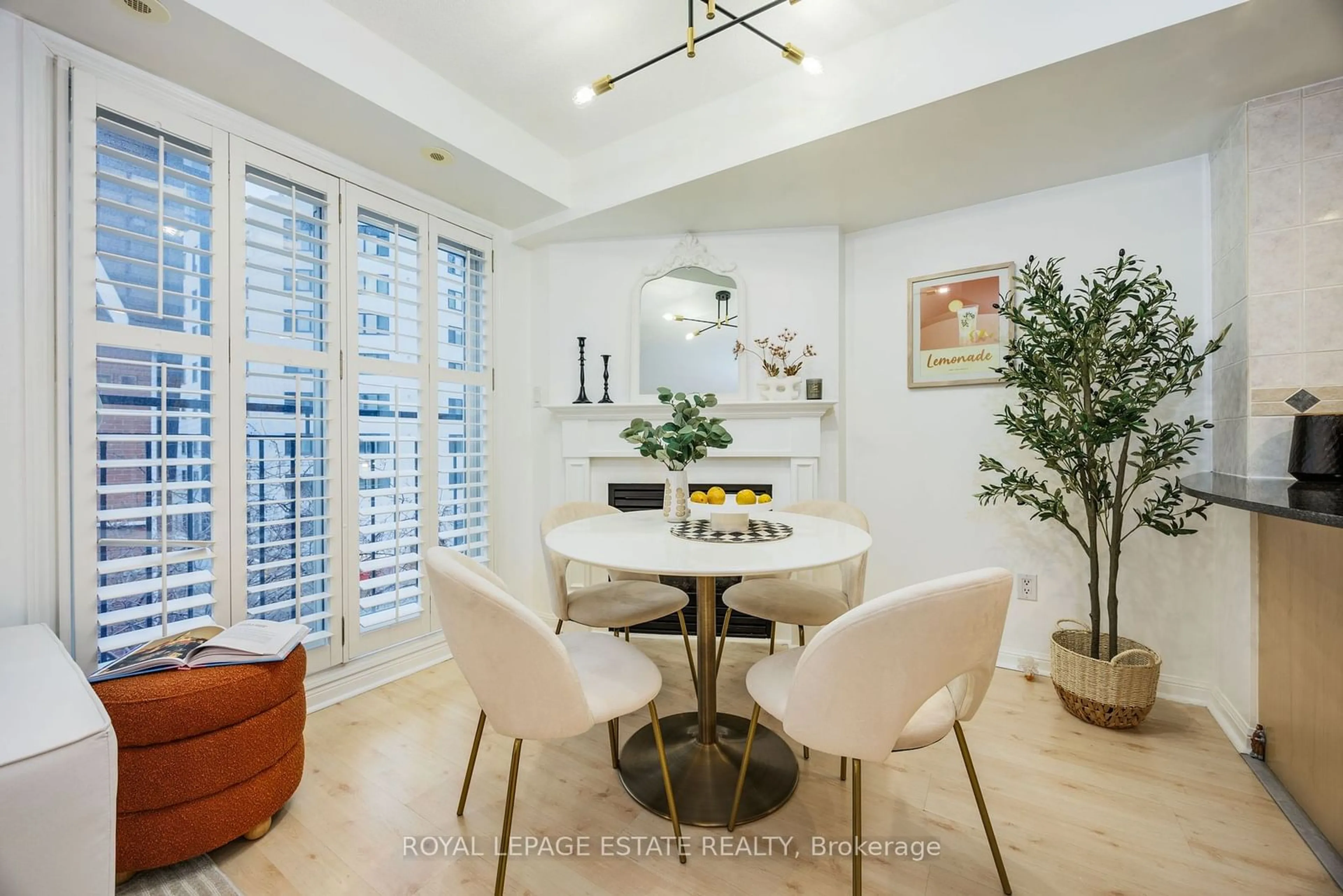 Dining room, ceramic/tile floor for 22 Laidlaw St #1203, Toronto Ontario M6K 1X2