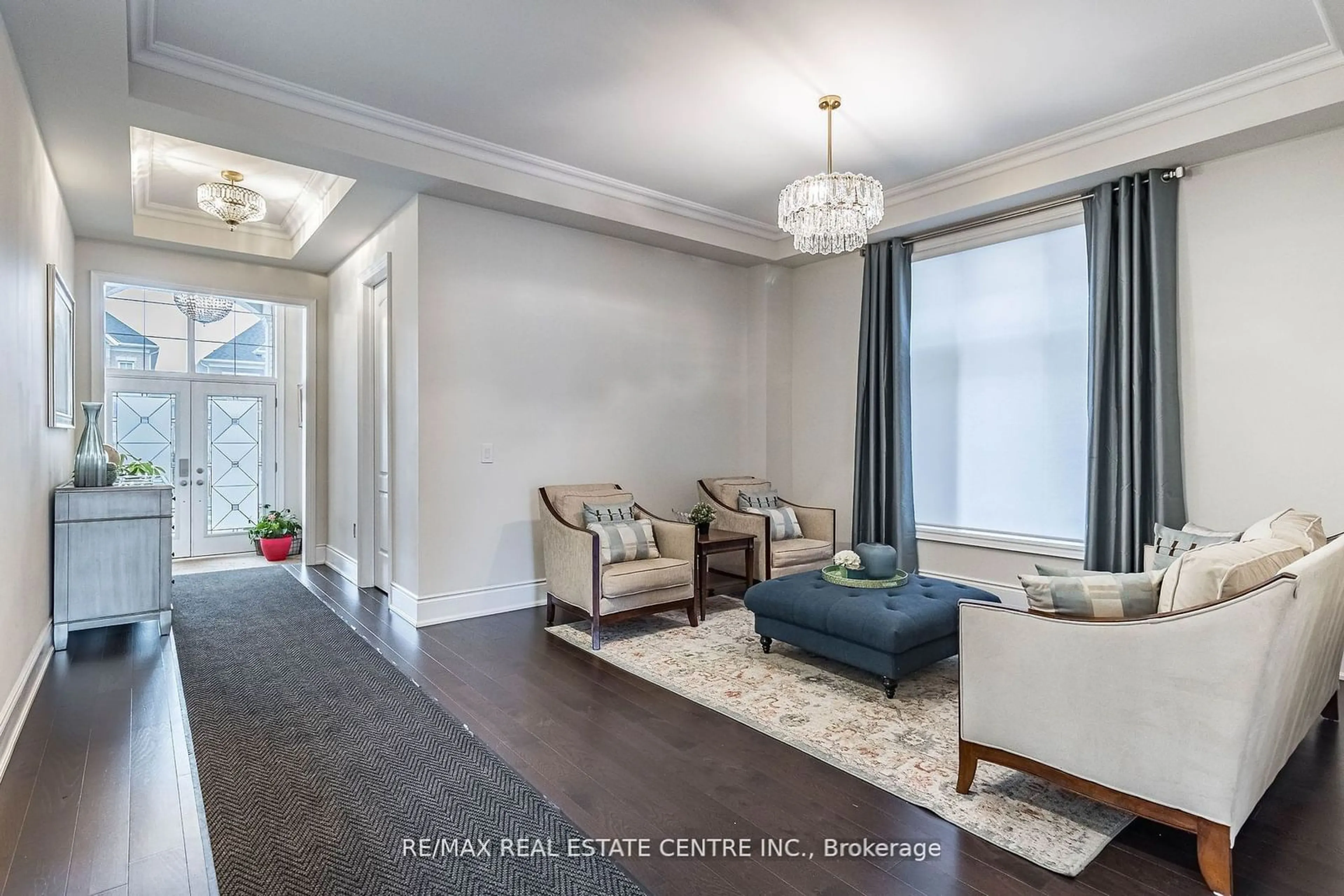 Living room with furniture, unknown for 35 Arthur Griffin Cres, Caledon Ontario L7C 4E9