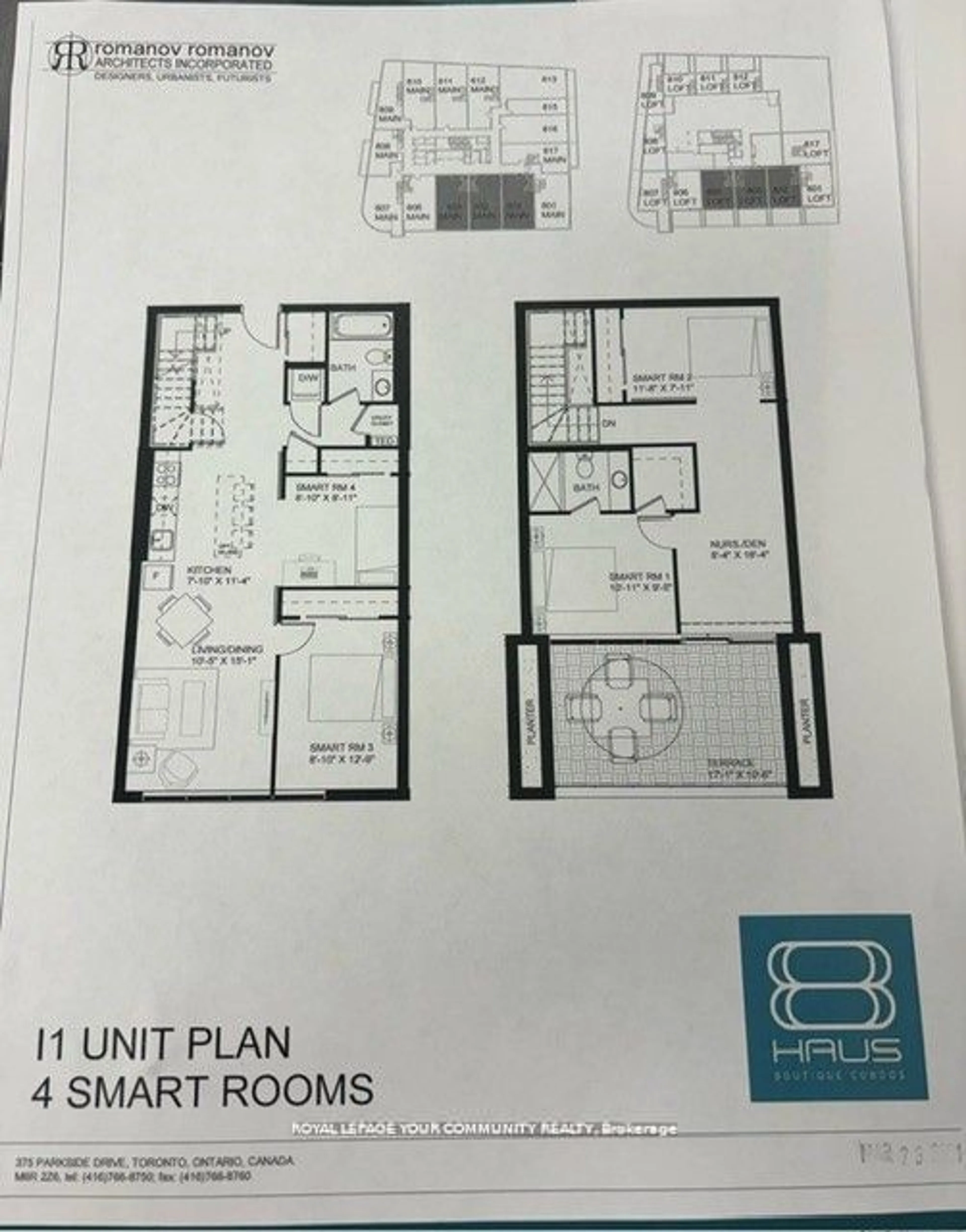 Floor plan for 2433 Dufferin St #803, Toronto Ontario M6E 0B4