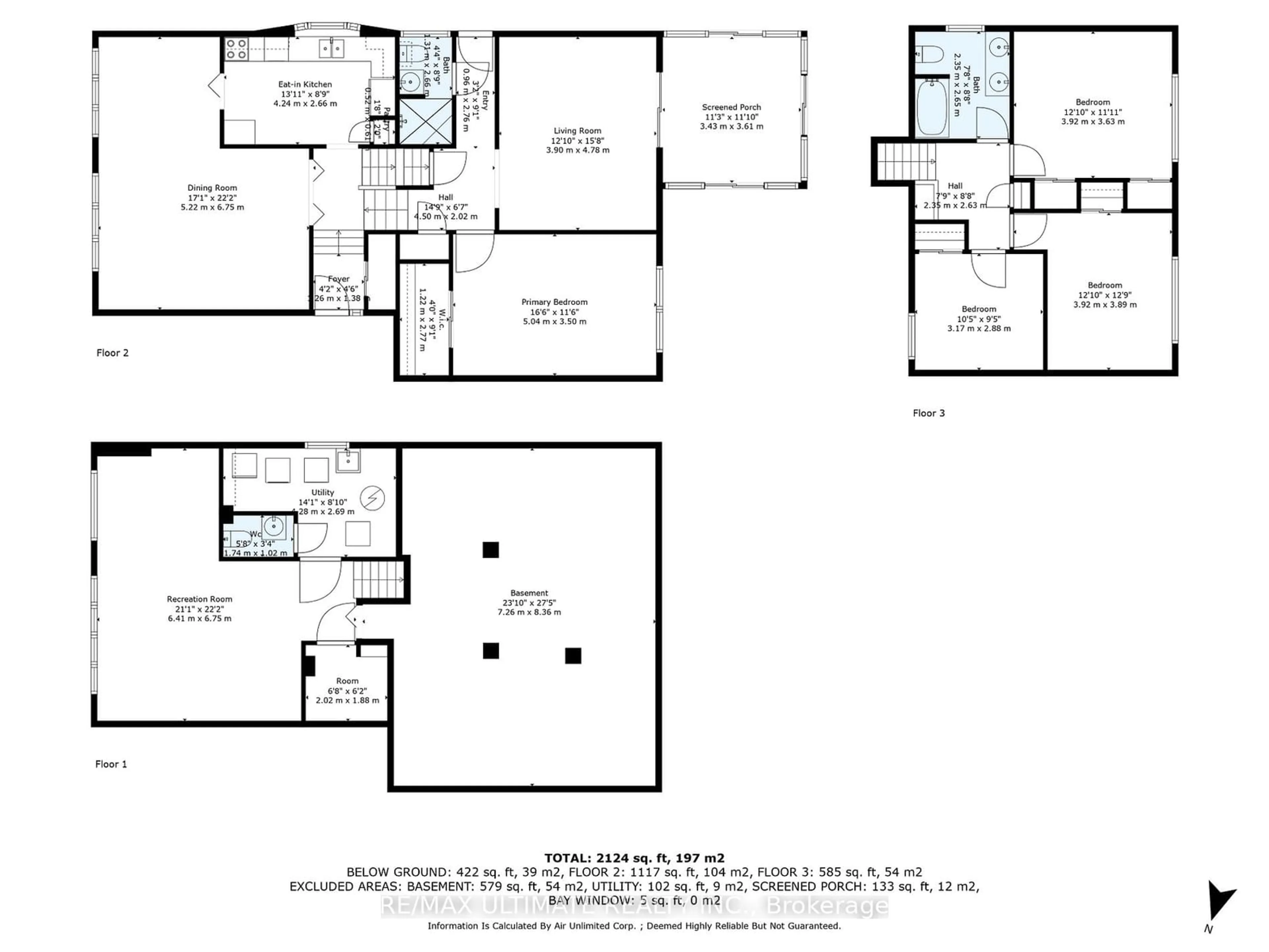 Floor plan for 32 Archway Cres, Toronto Ontario M9M 1V6