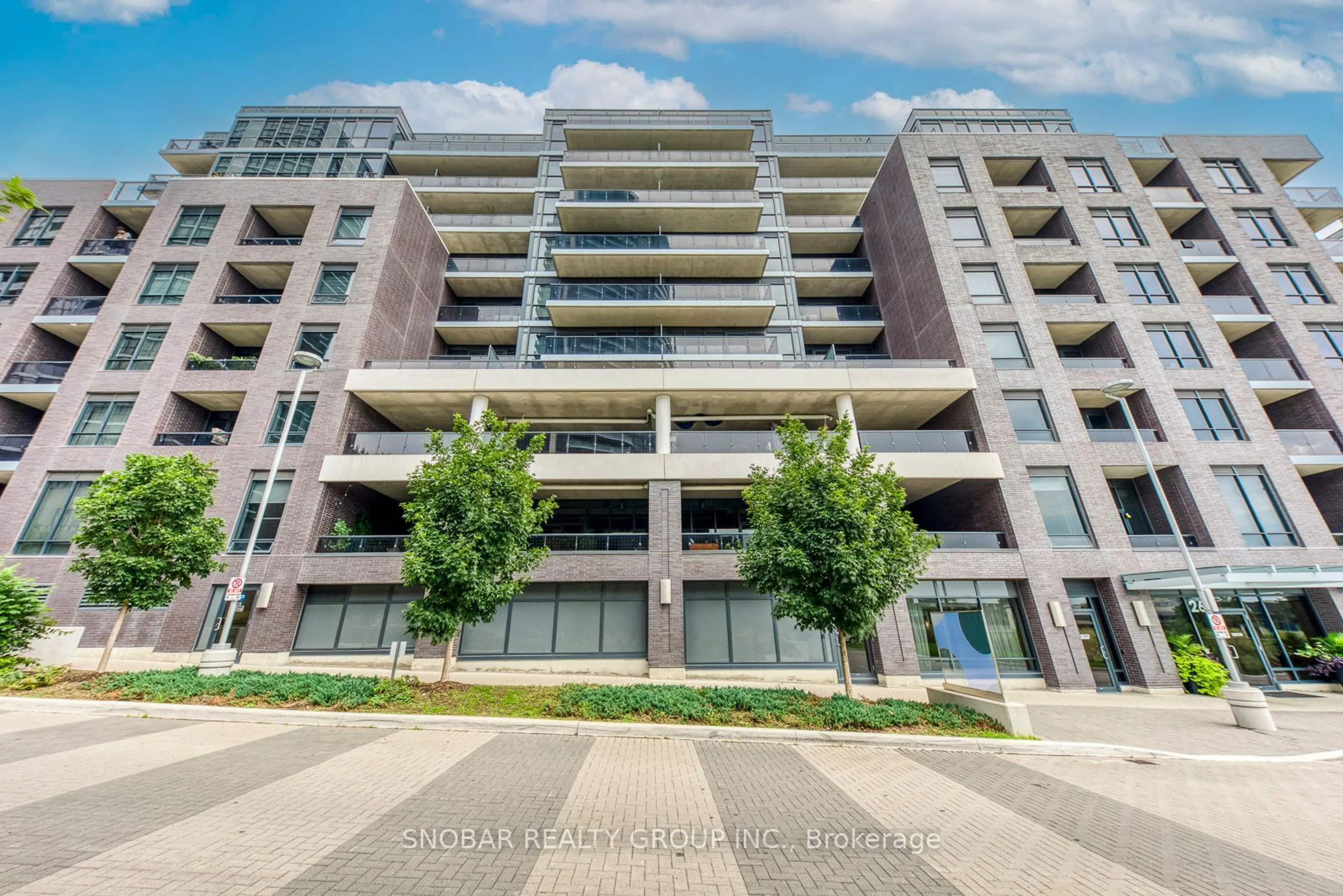 A pic from outside/outdoor area/front of a property/back of a property/a pic from drone, building for 26 Gibbs Rd #445, Toronto Ontario M9B 0E3