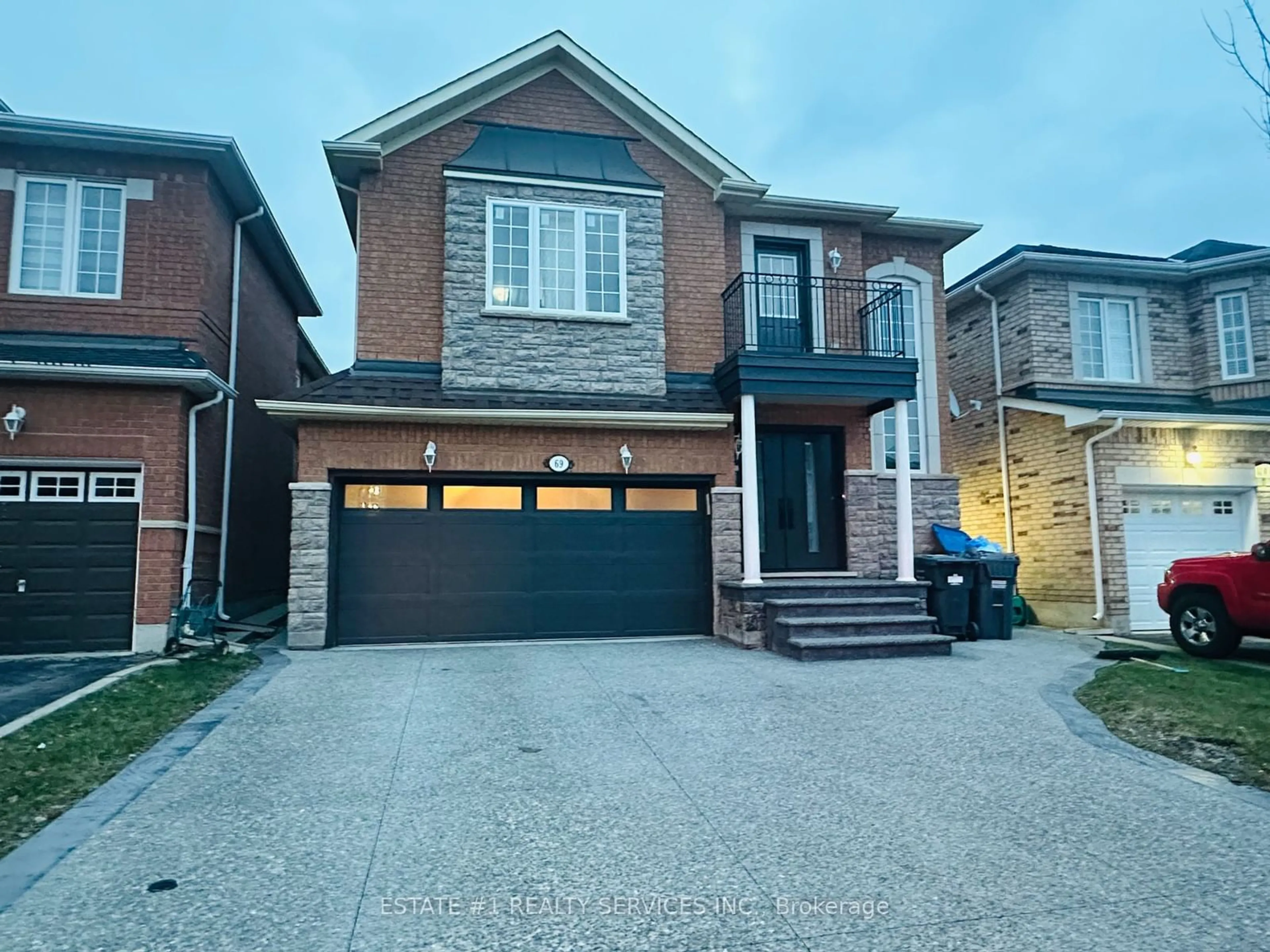 Home with brick exterior material, street for 69 Sir JACOBS Cres, Brampton Ontario L7A 3T5