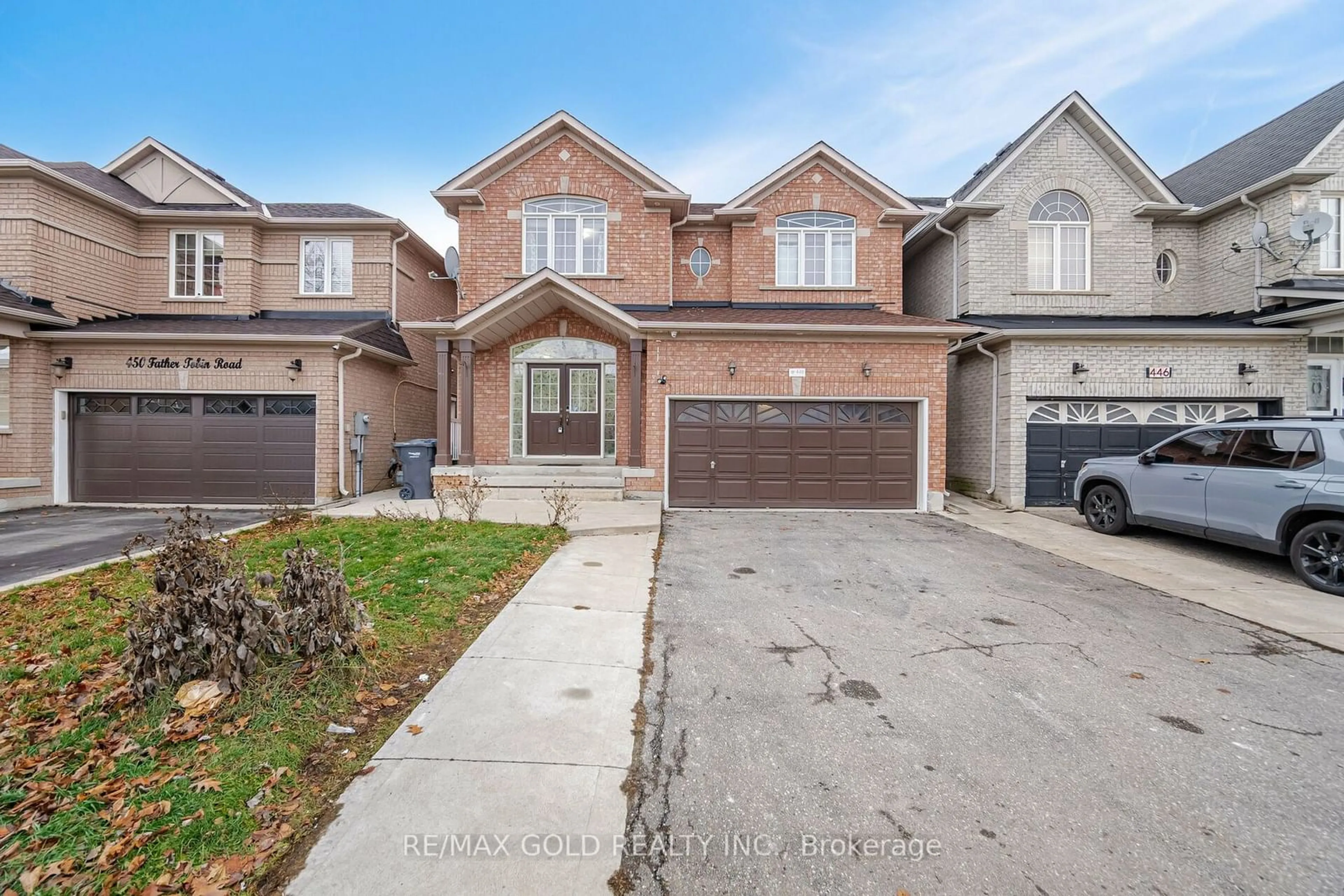 Home with brick exterior material, street for 448 Father Tobin Rd, Brampton Ontario L6R 0S2