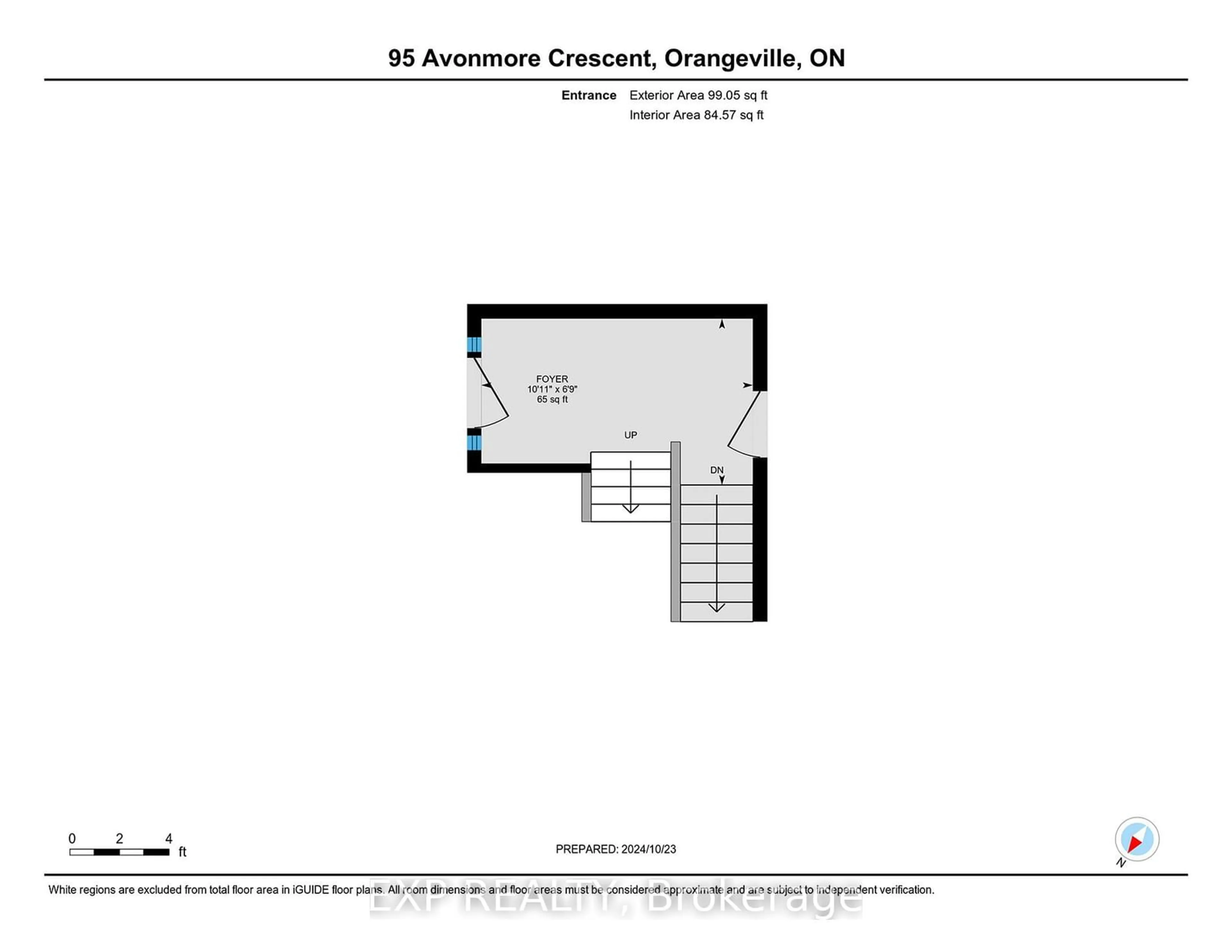 Floor plan for 95 Avonmore Cres, Orangeville Ontario L9W 3C2