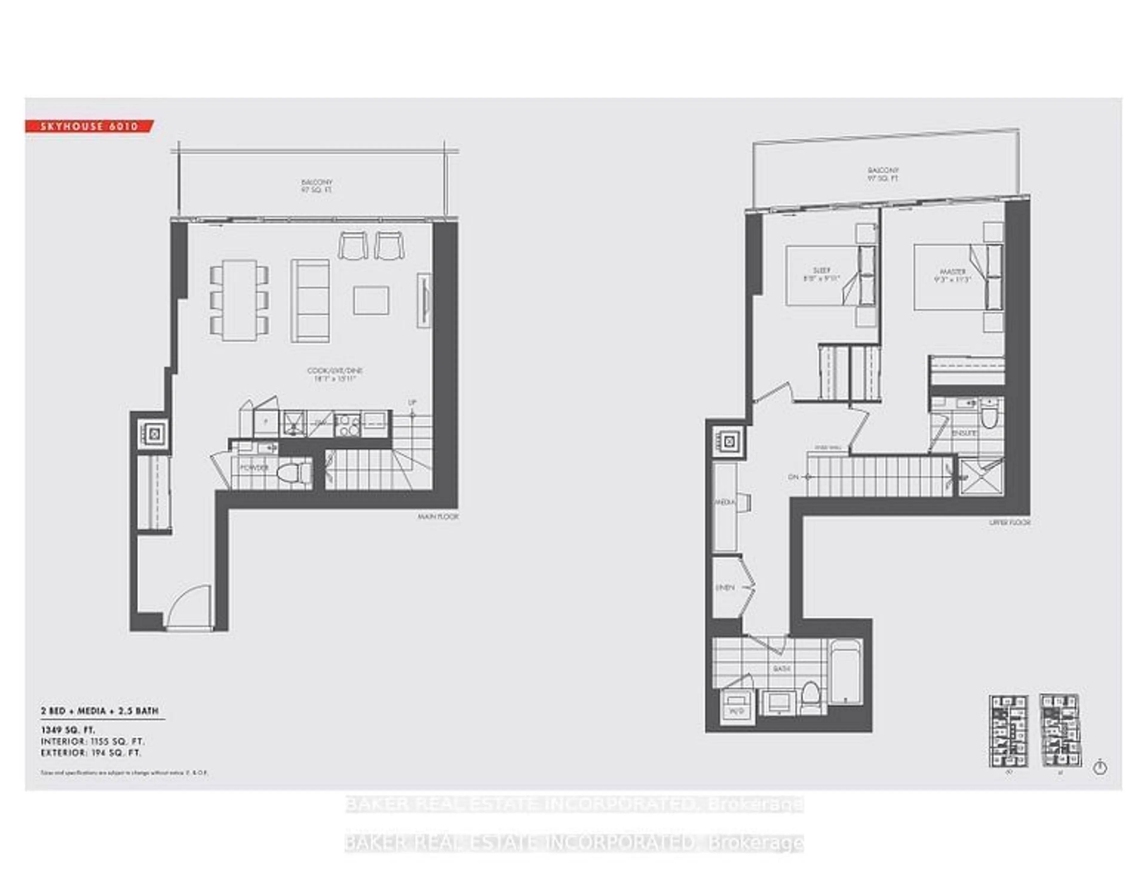 Floor plan for 3900 Confederation Pkwy #6010, Mississauga Ontario L5B 0M3