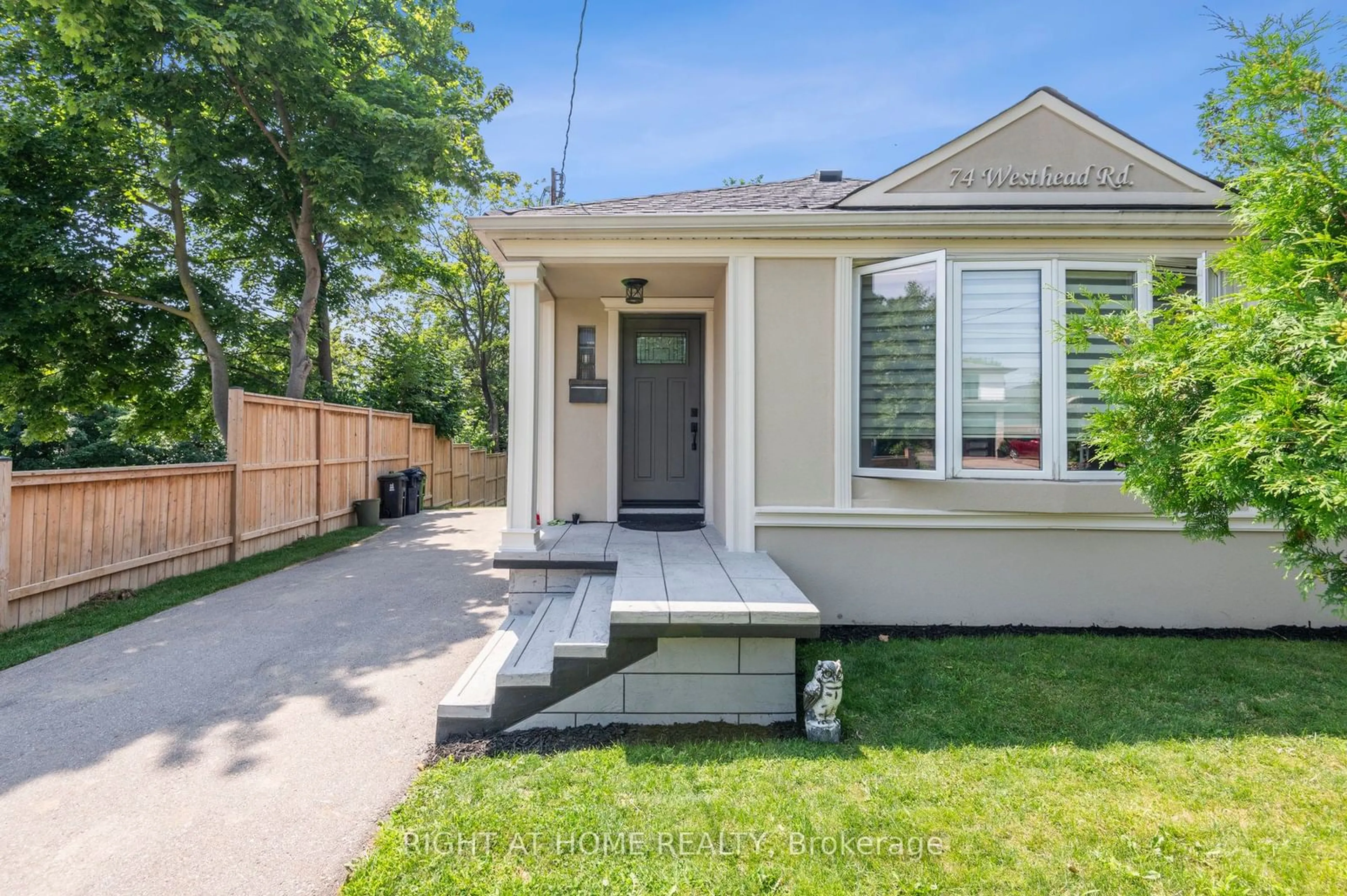 Home with vinyl exterior material, street for 74 Westhead Rd, Toronto Ontario M8W 4S3