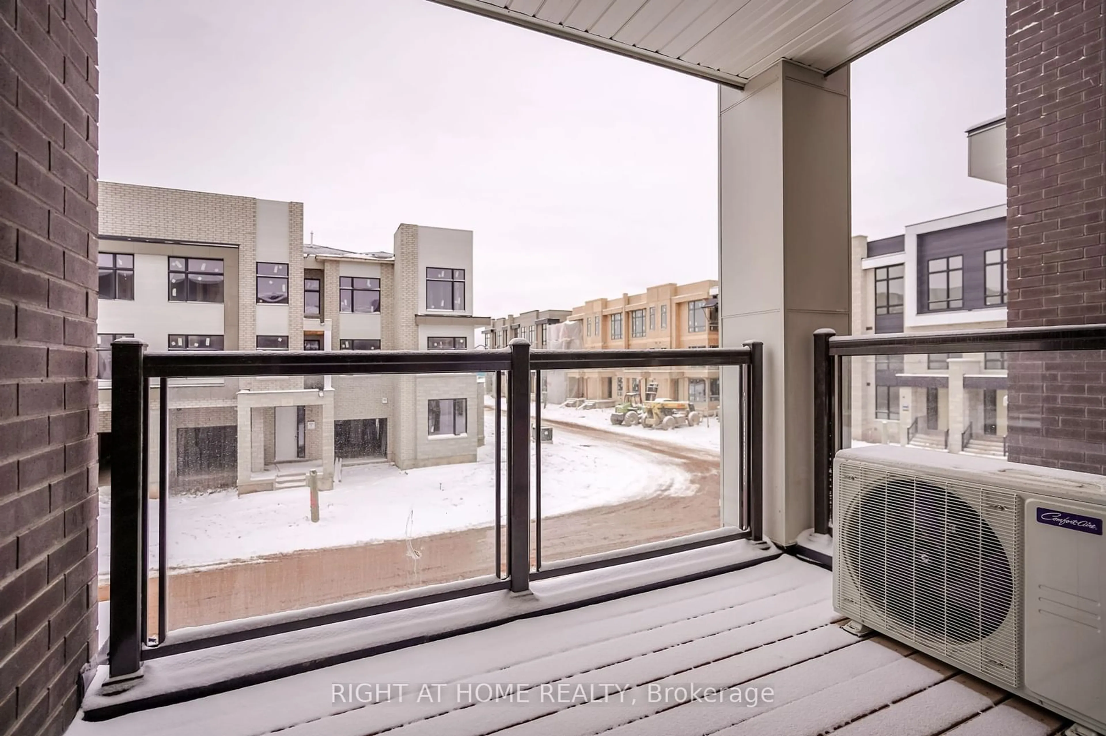 Balcony in the apartment, city buildings view from balcony for 1308 Dempster Lane, Oakville Ontario L6H 7Z2