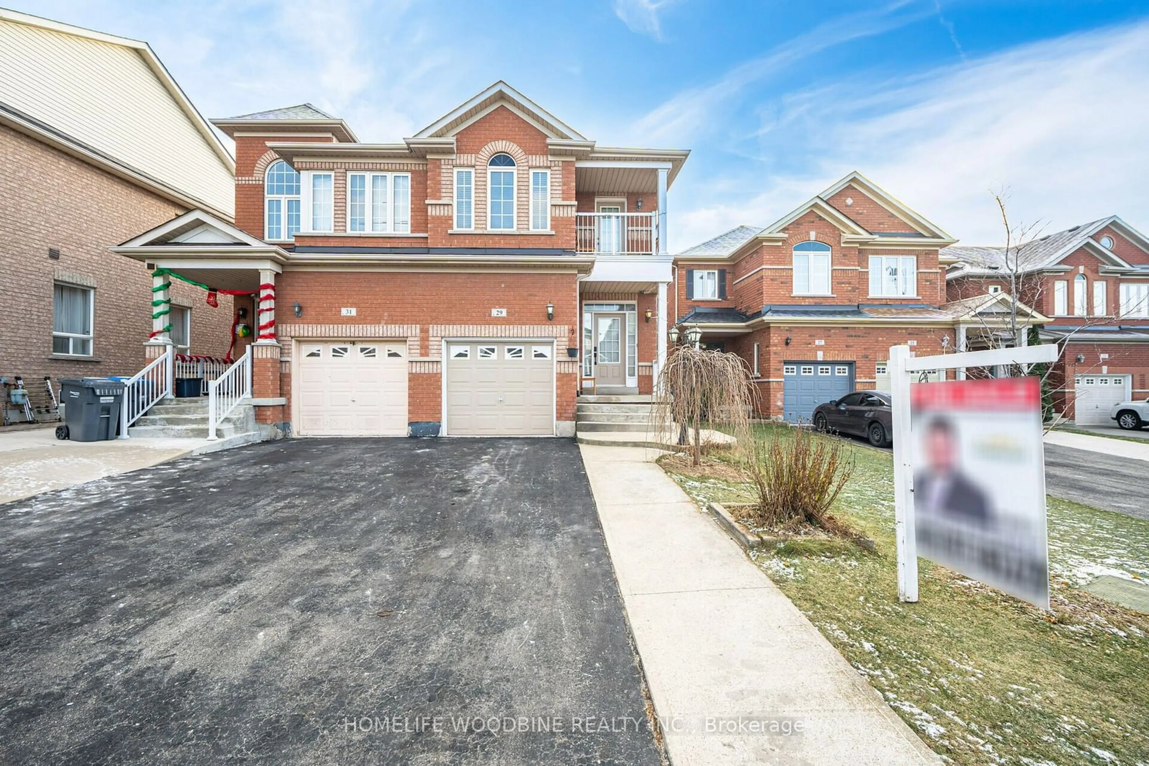 Home with brick exterior material, street for 29 Calm Waters Cres, Brampton Ontario L6V 4R9