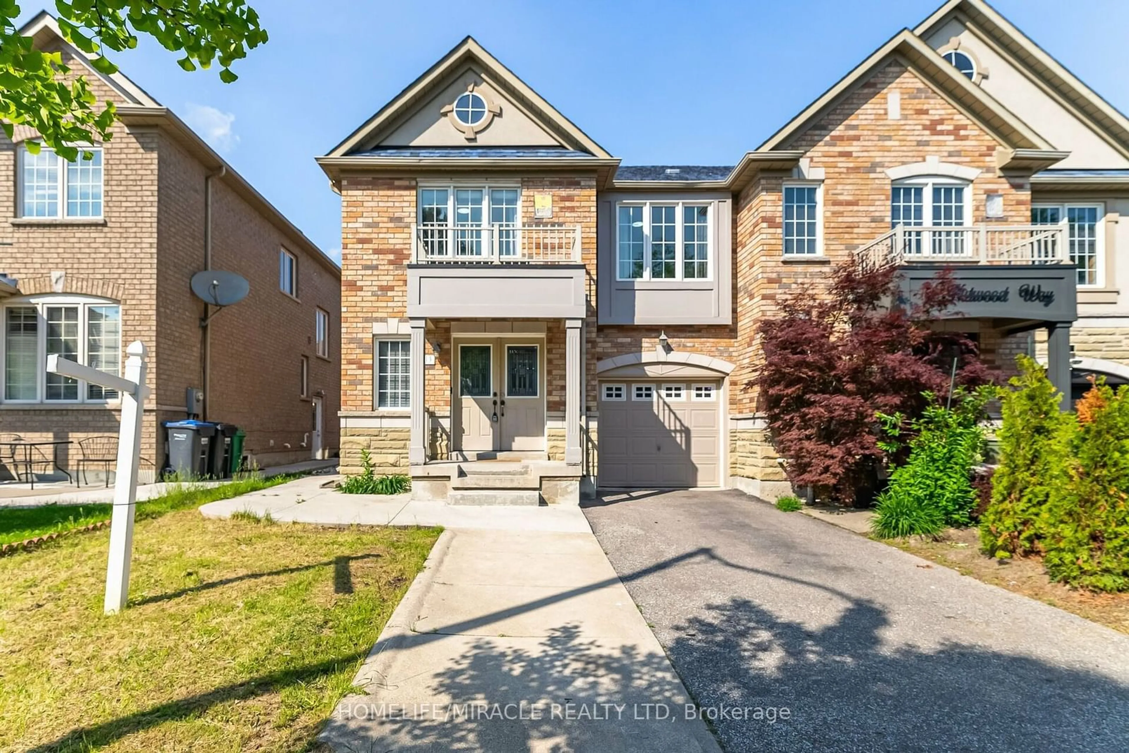 Home with brick exterior material, street for 13 Nutwood Way, Brampton Ontario L6R 0X7