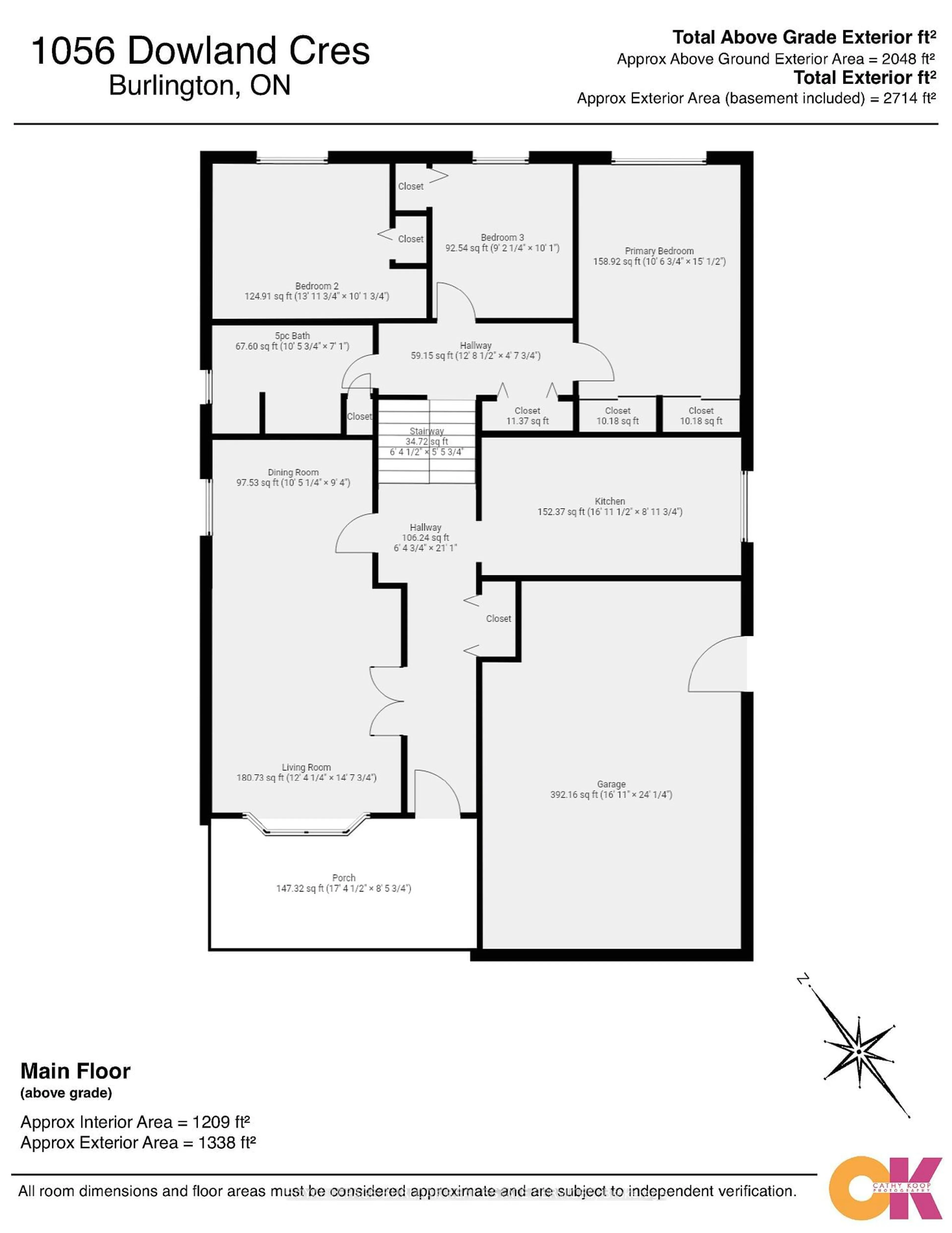 Floor plan for 1056 Dowland Cres, Burlington Ontario L7T 4C8