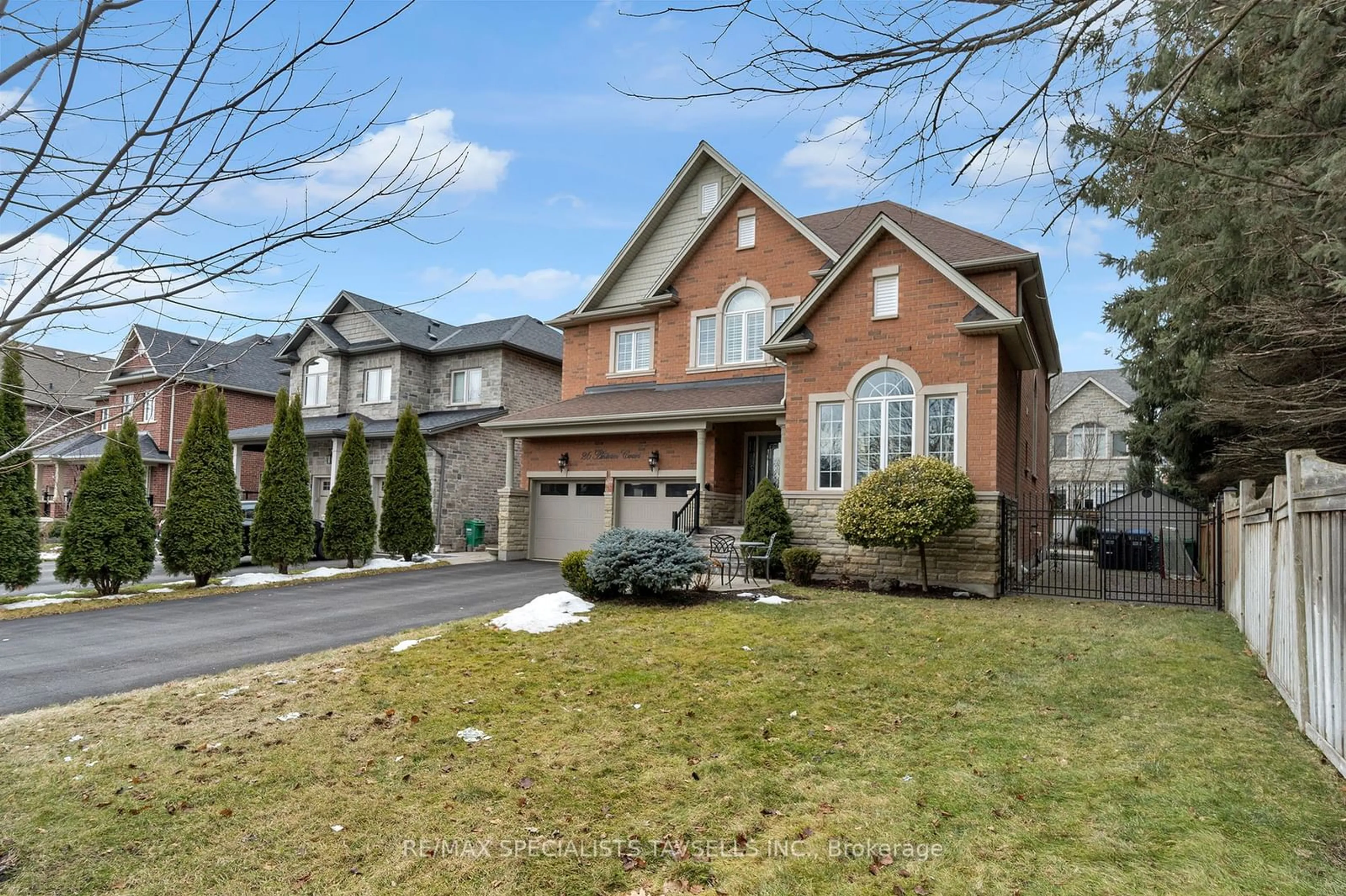 Home with brick exterior material, street for 26 Antrim Crt, Caledon Ontario L7C 1R1