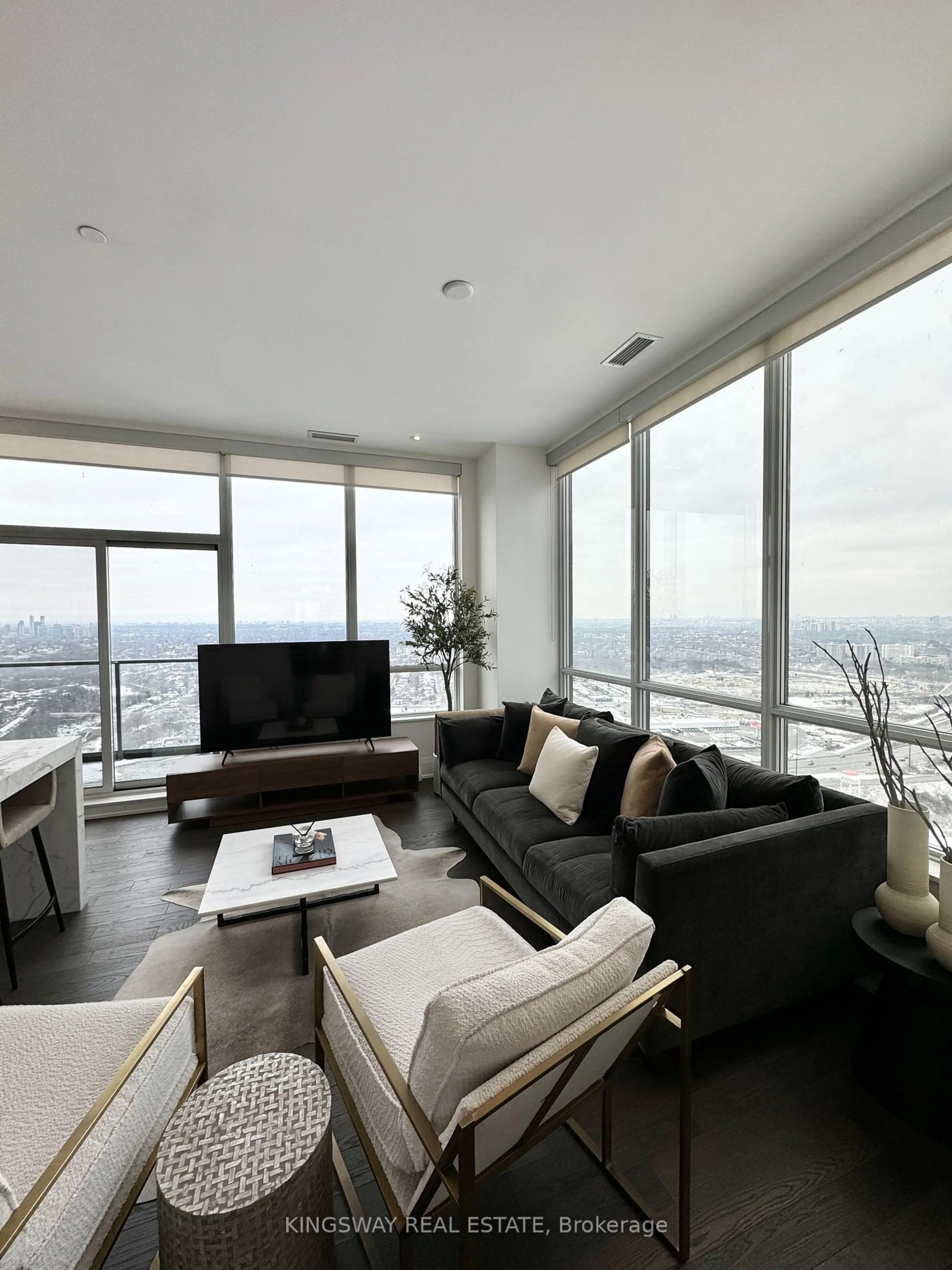 Living room with furniture, unknown for 36 Park Lawn Rd #4407, Toronto Ontario M8V 0E5