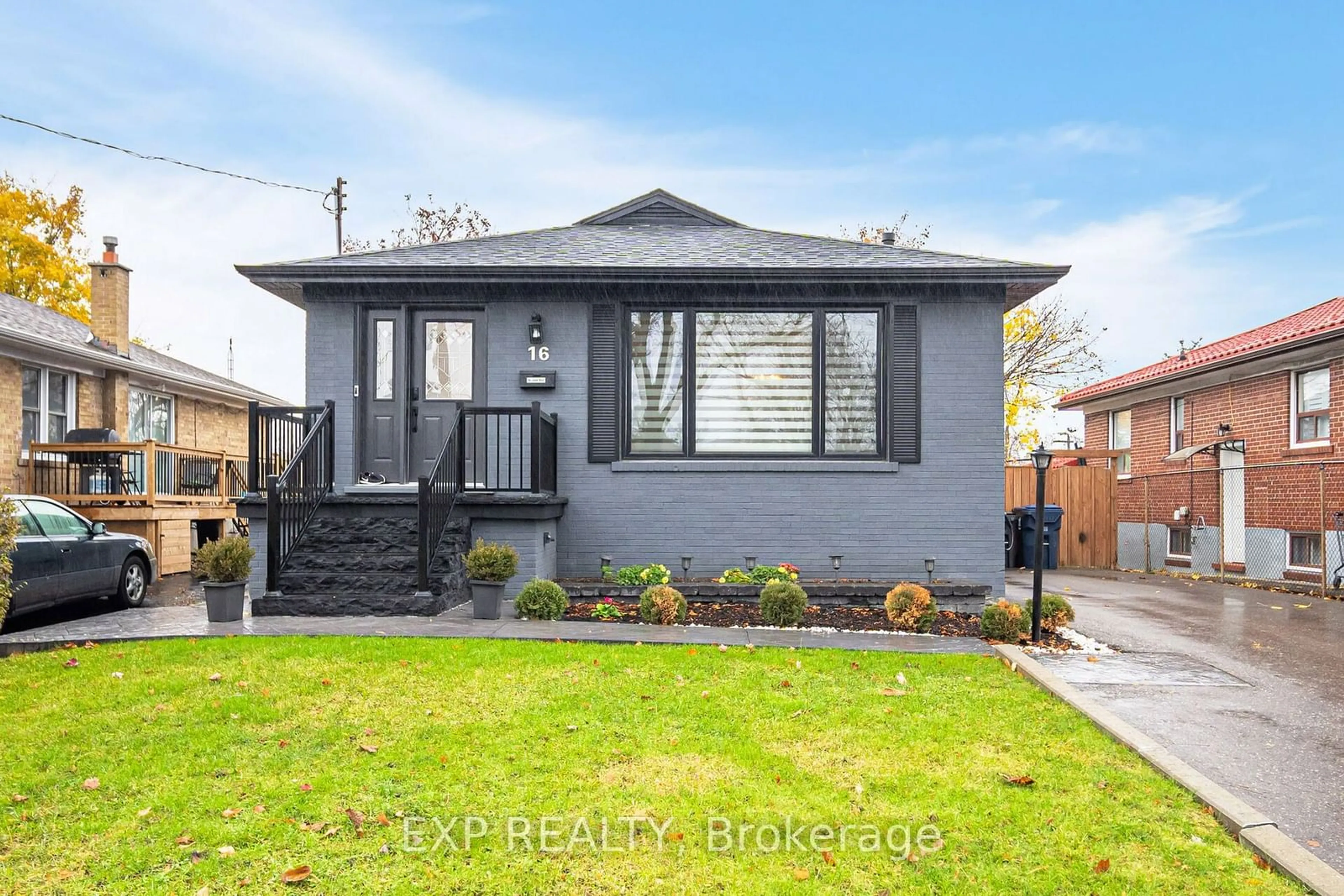 Home with brick exterior material, street for 16 Benway Dr, Toronto Ontario M9W 1Z3