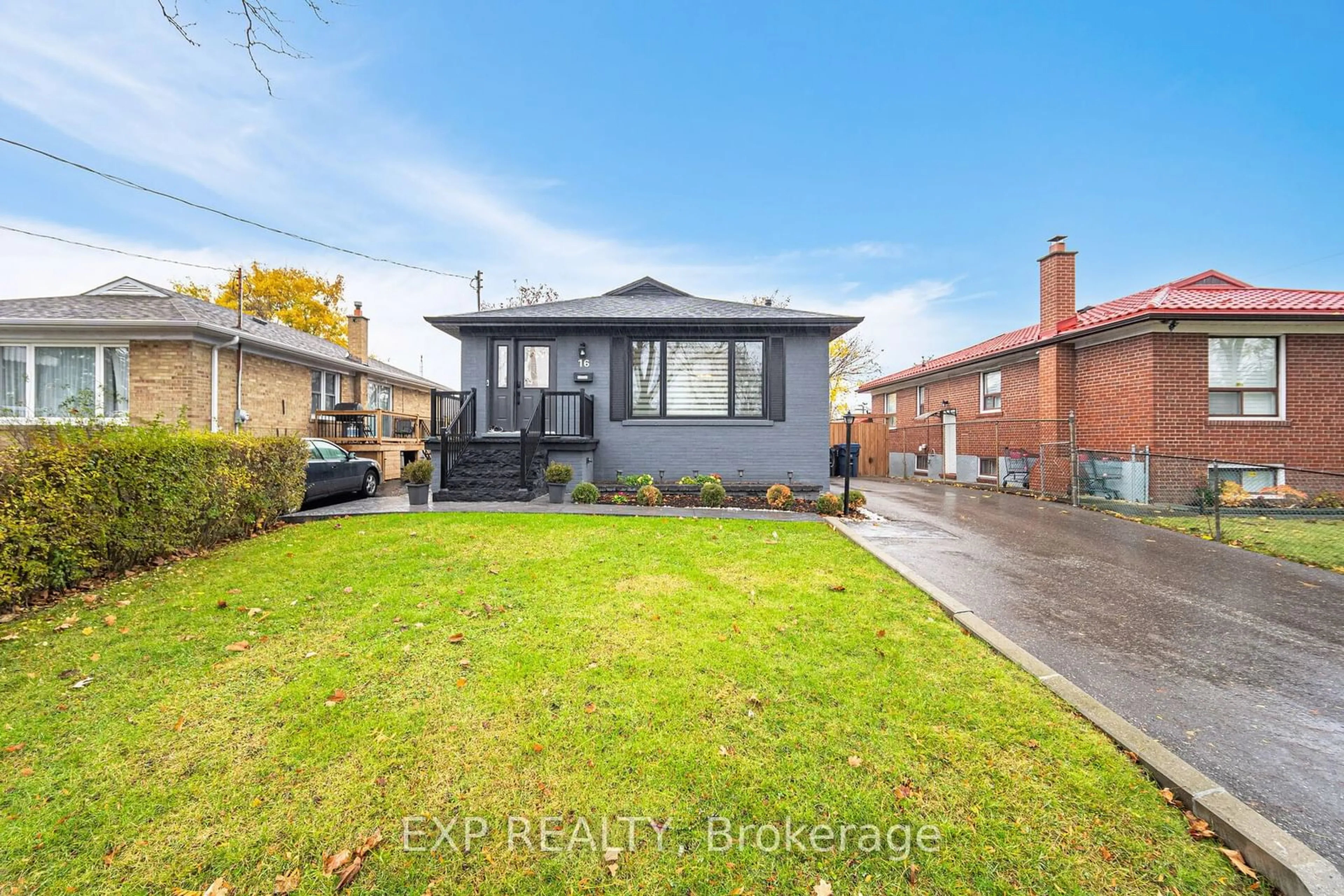 Home with brick exterior material, street for 16 Benway Dr, Toronto Ontario M9W 1Z3