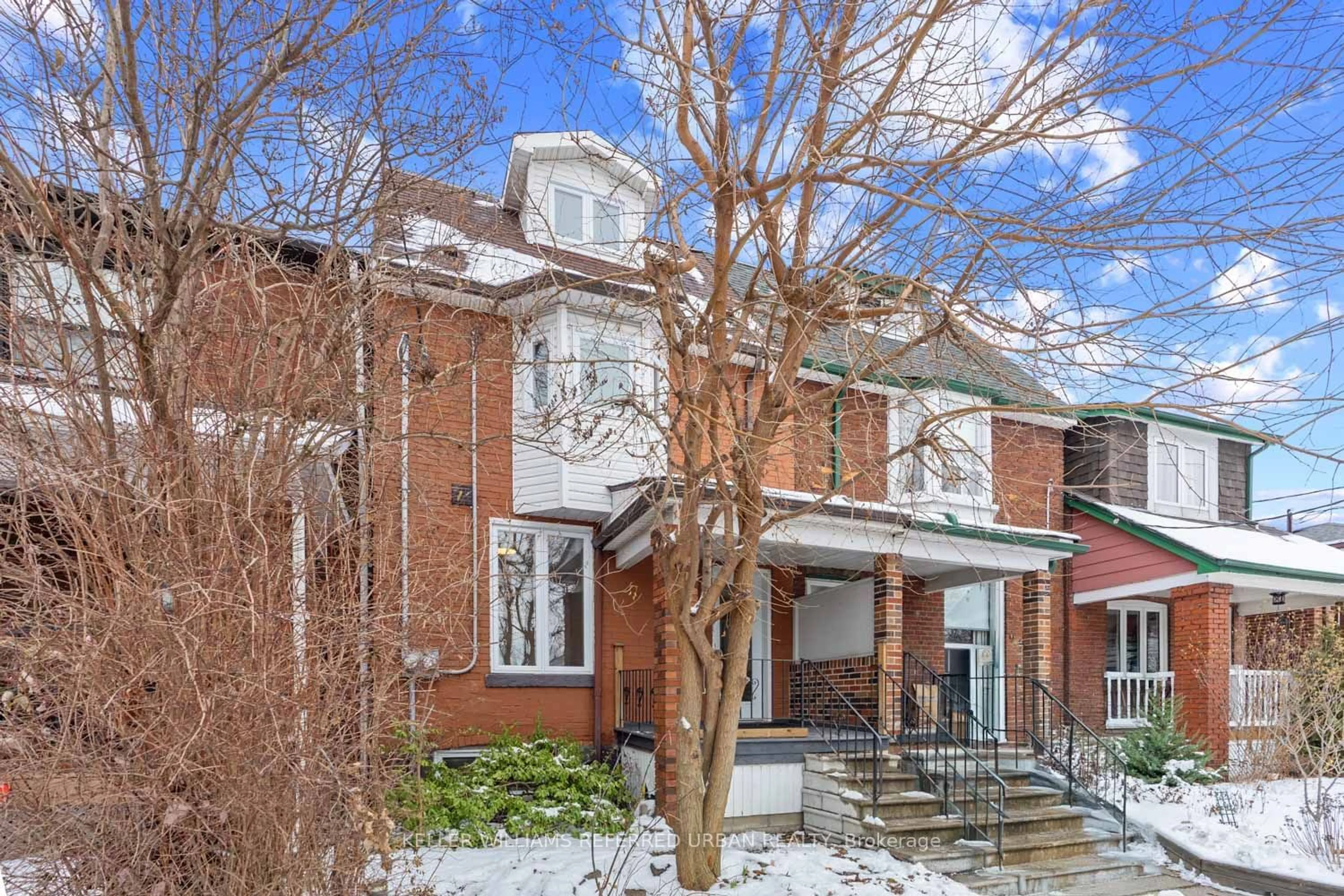 Home with brick exterior material, street for 32 Castleton Ave, Toronto Ontario M6N 3Z5