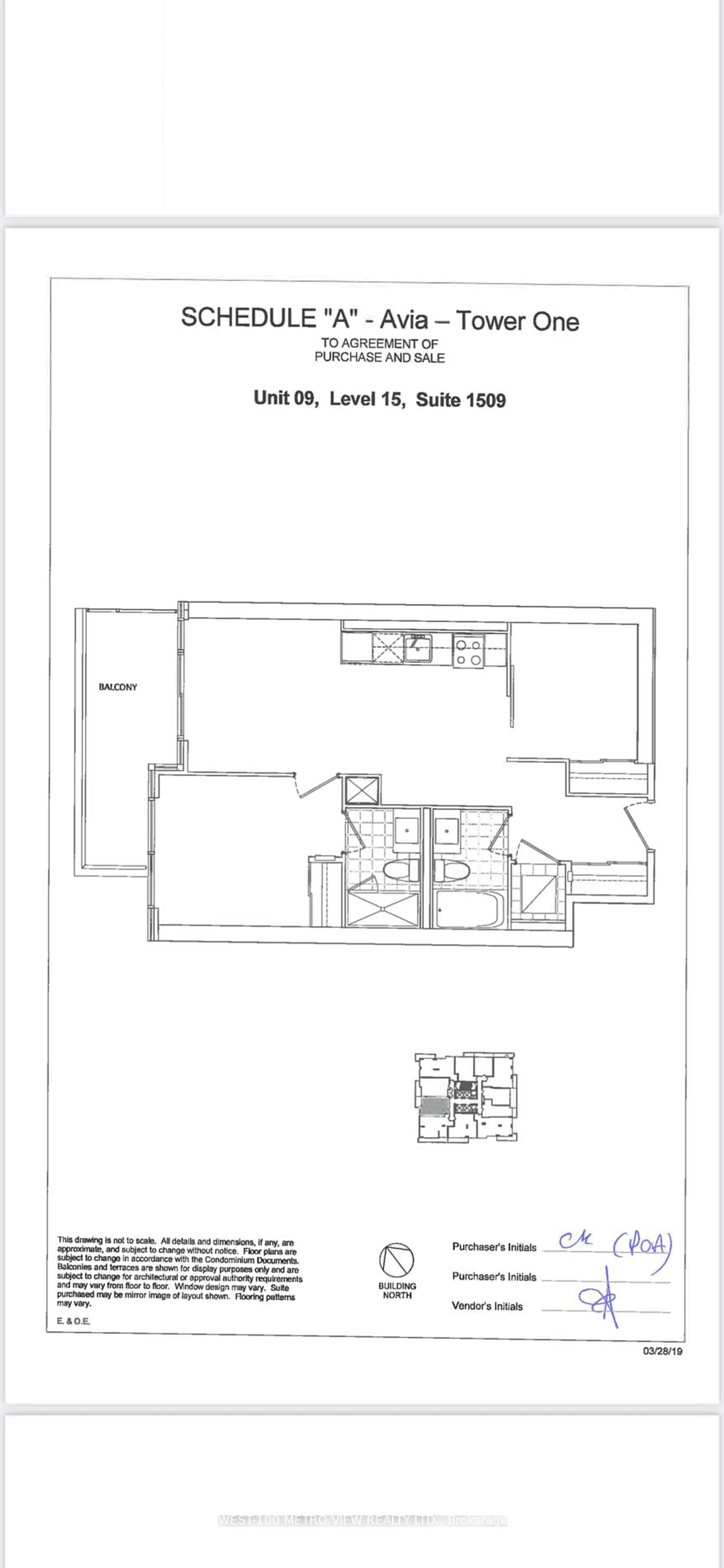 Floor plan for 4150 Parkside Village Dr #1509, Mississauga Ontario L5B 3M8