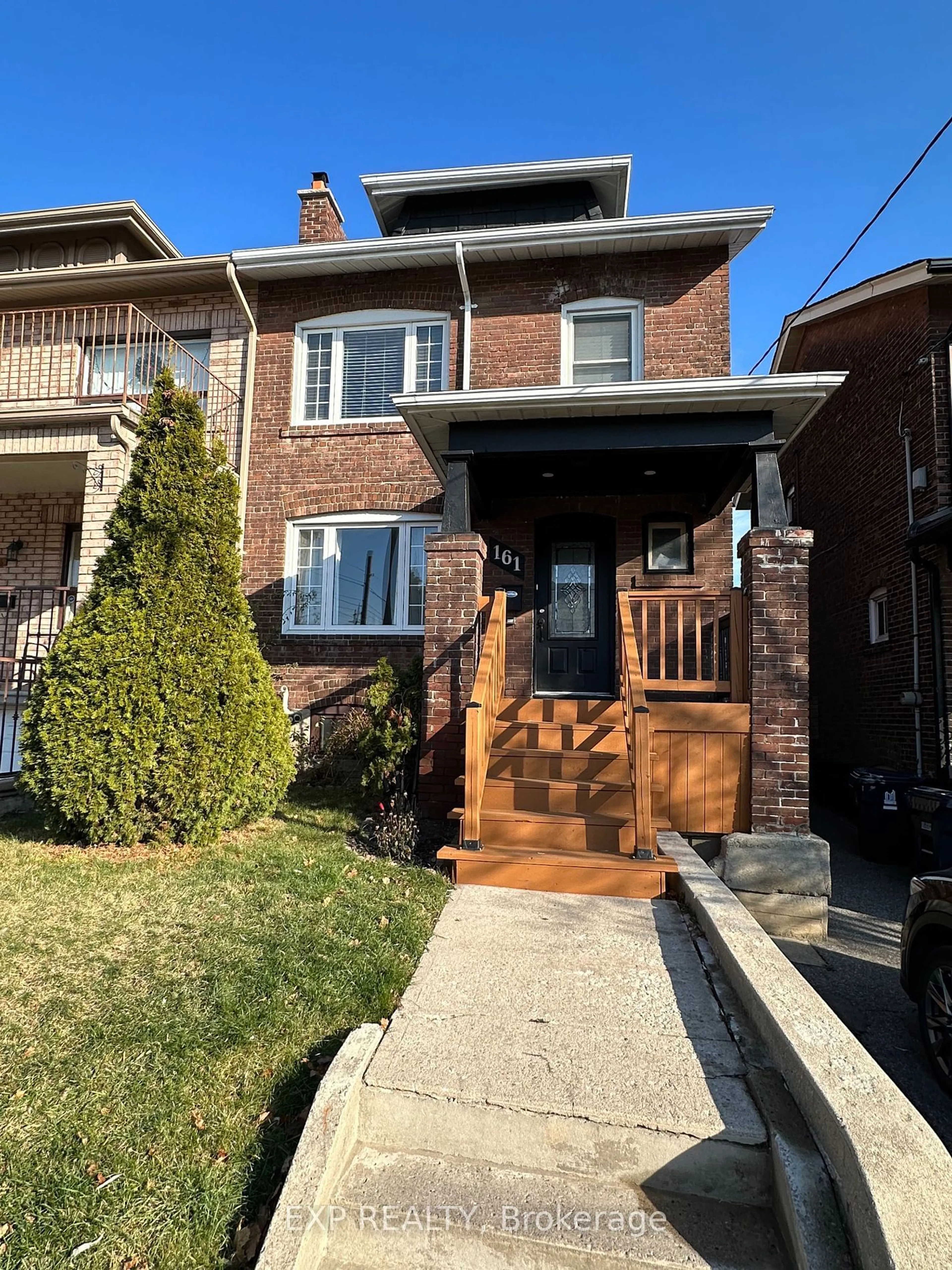 Home with brick exterior material, street for 161 Sellers Ave, Toronto Ontario M6E 3V1