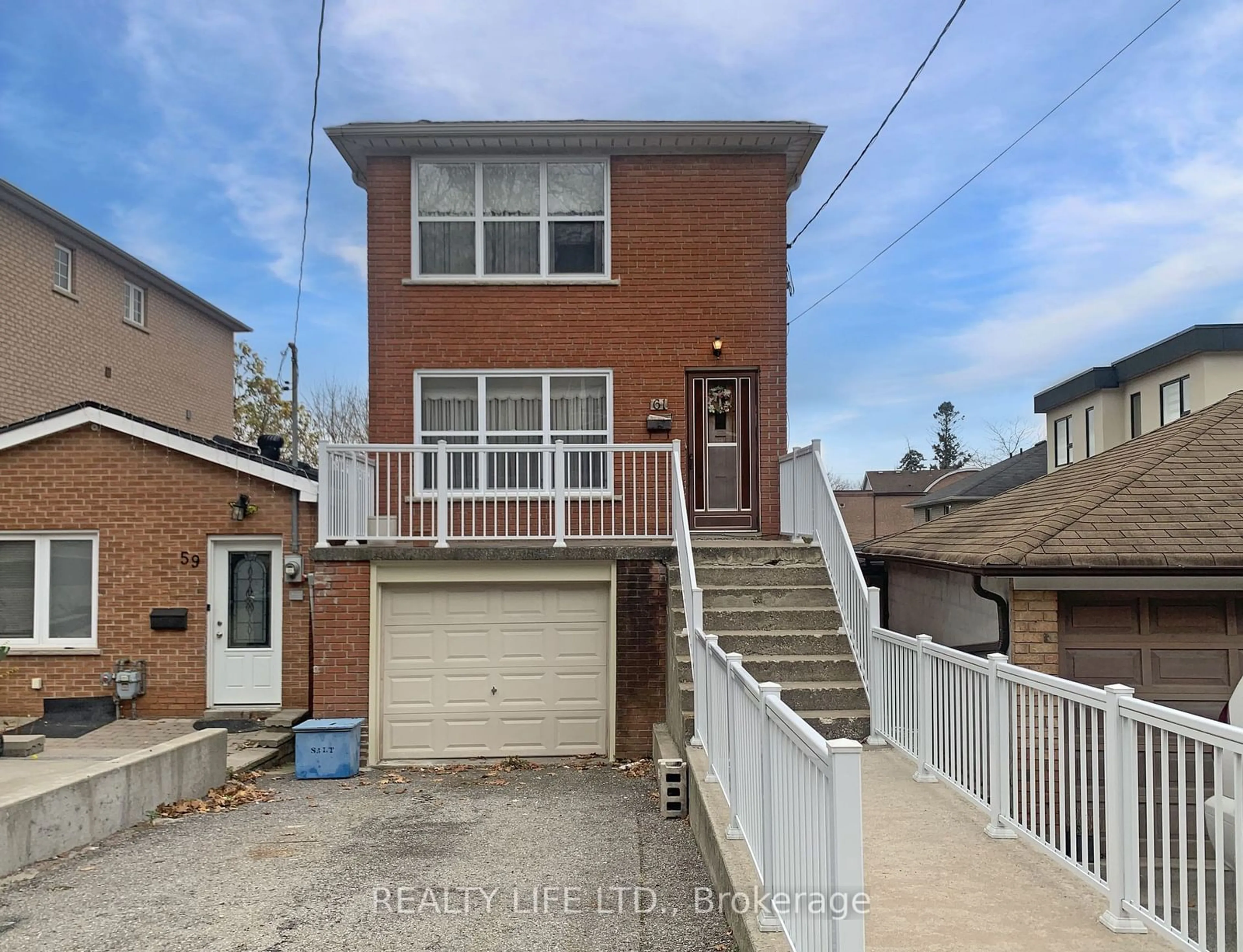 Home with brick exterior material, street for 61 Cameron Ave, Toronto Ontario M6M 1R1