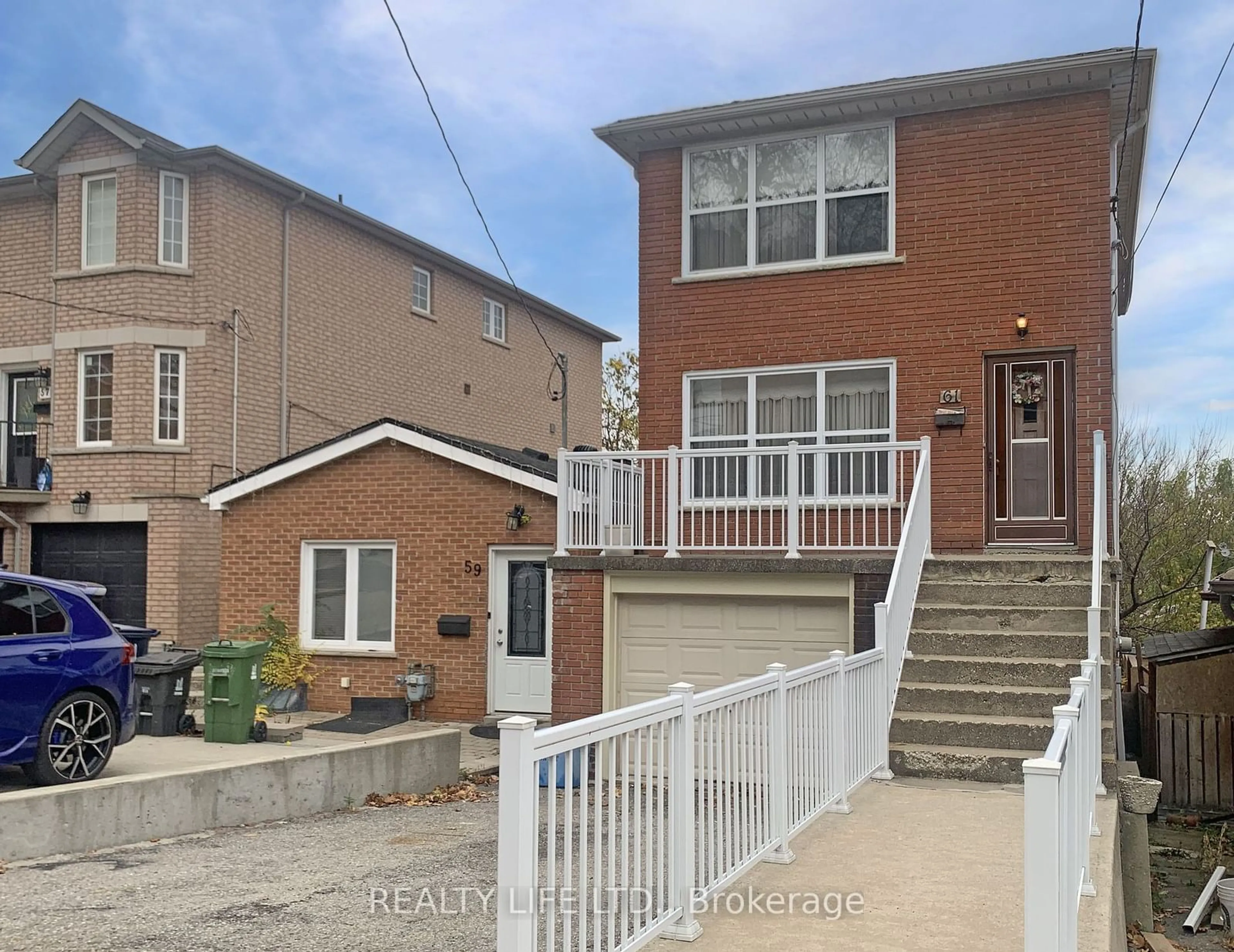 Home with brick exterior material, street for 61 Cameron Ave, Toronto Ontario M6M 1R1