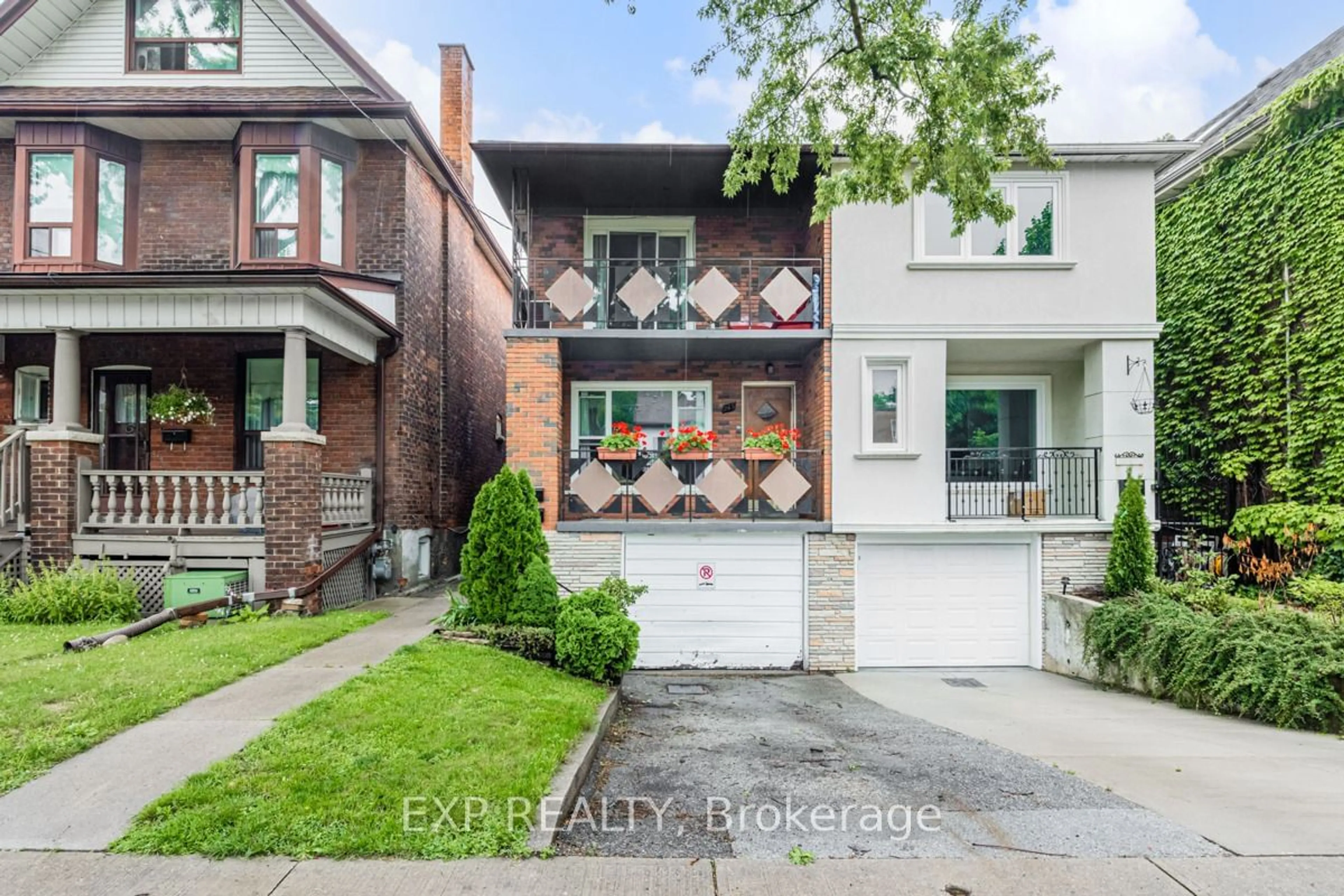 Home with brick exterior material, street for 243 Pacific Ave, Toronto Ontario M6P 2P7