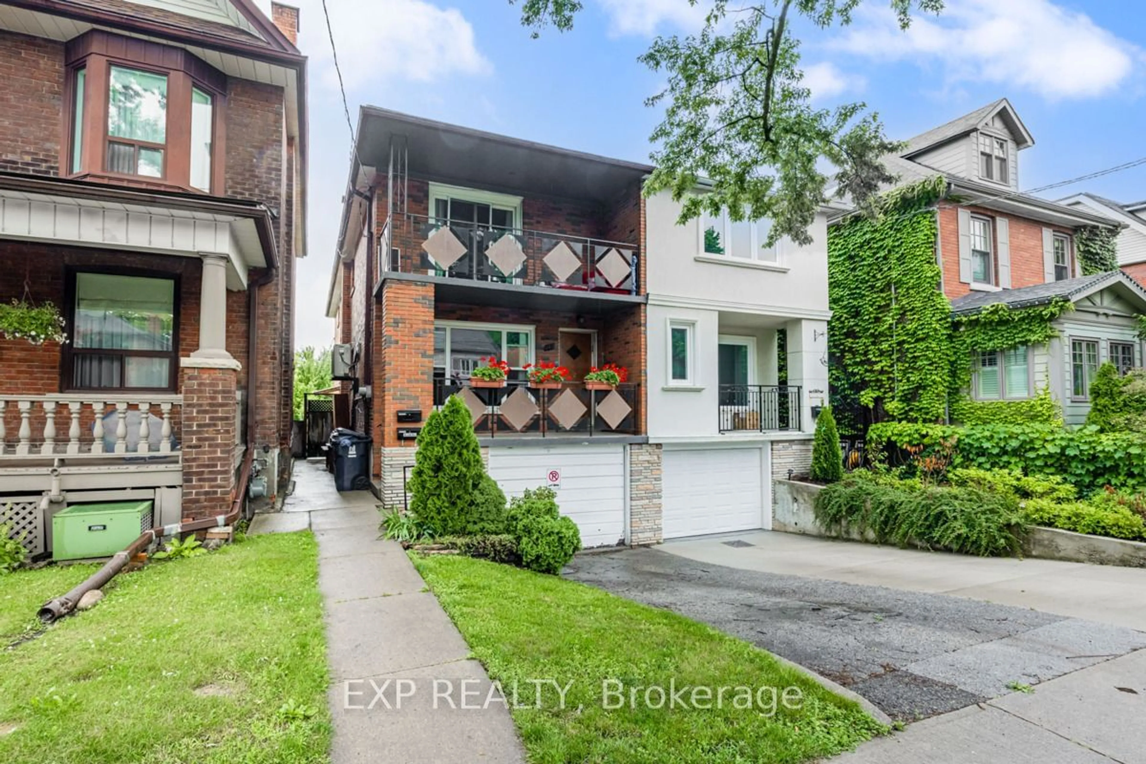 Home with brick exterior material, street for 243 Pacific Ave, Toronto Ontario M6P 2P7