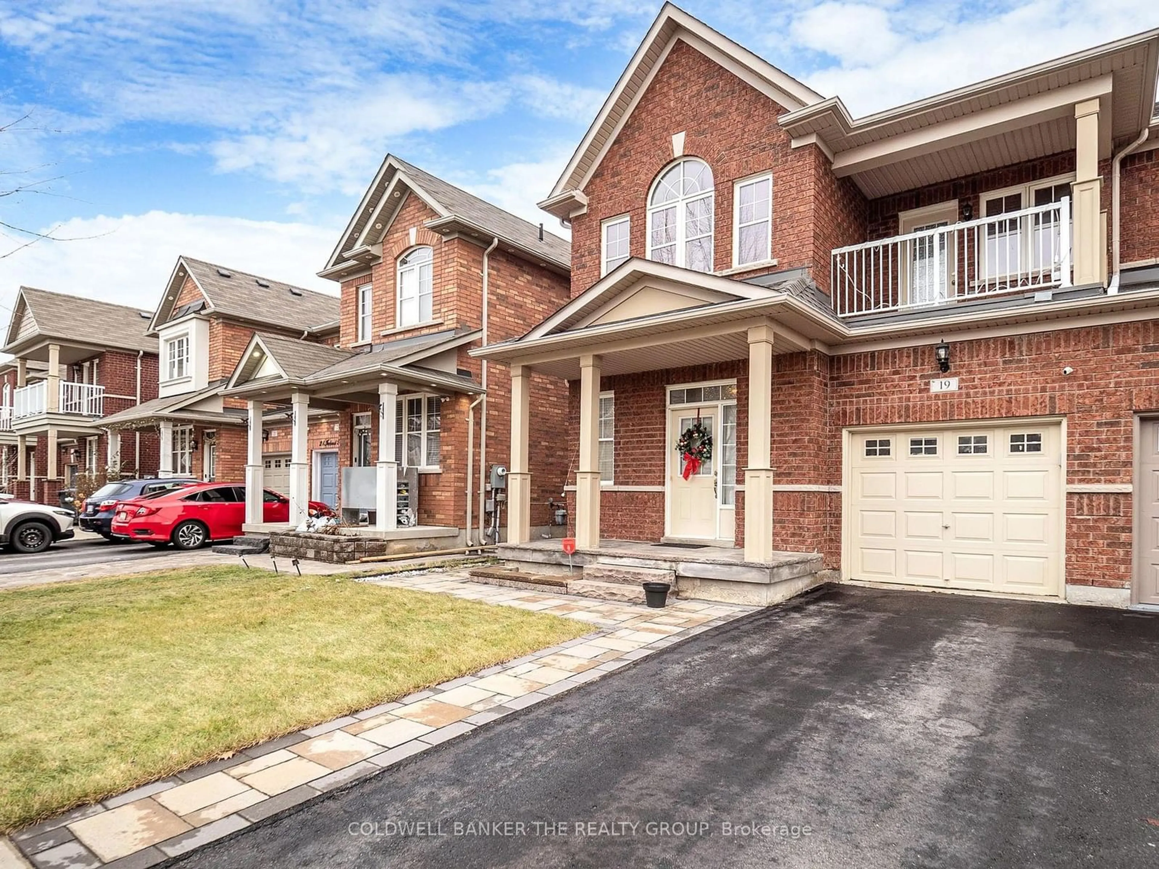 Home with brick exterior material, street for 19 Iceland Poppy Tr, Brampton Ontario L7A 0M9