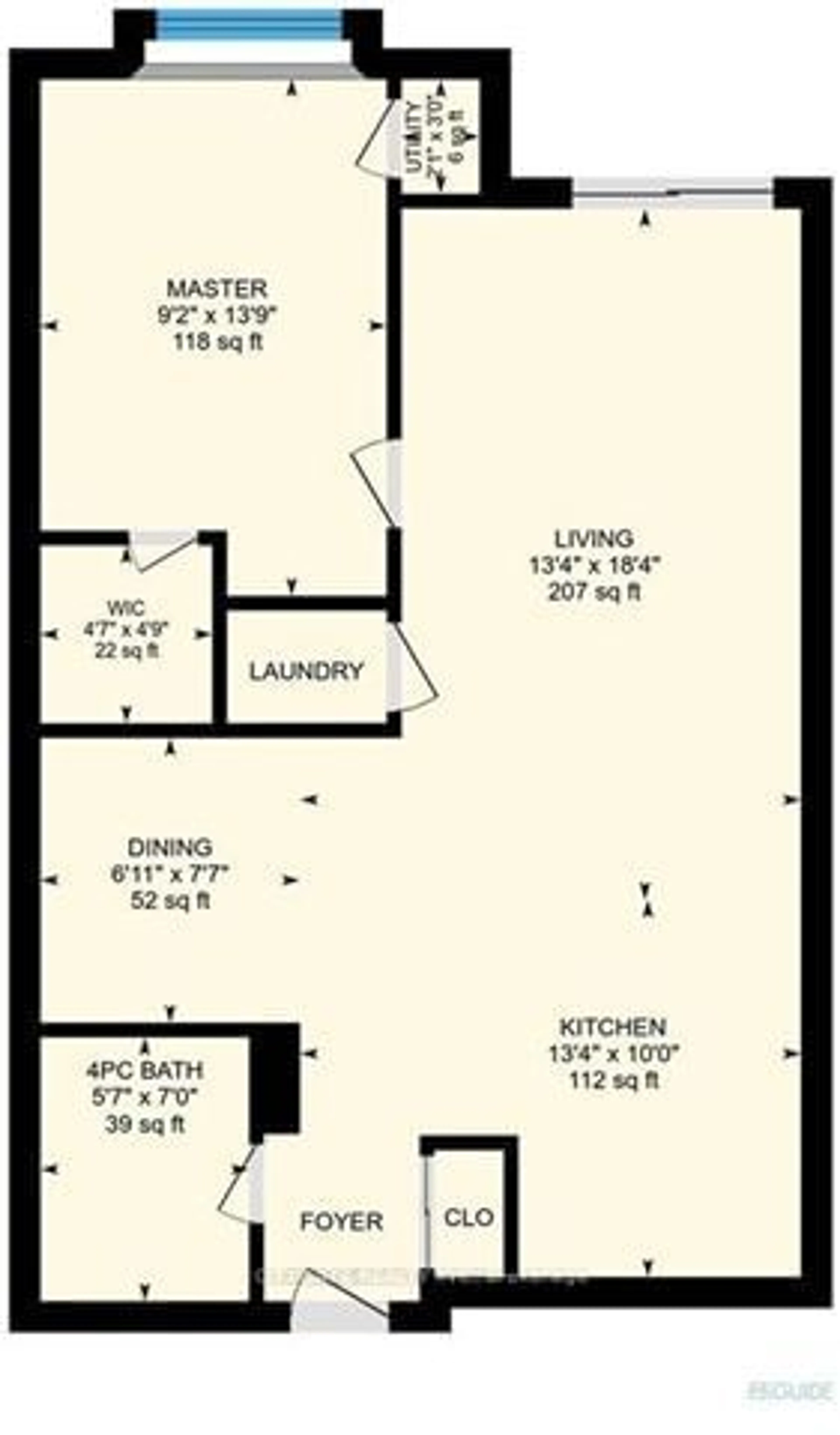 Floor plan for 3060 Rotary Way #413, Burlington Ontario L7M 0G9