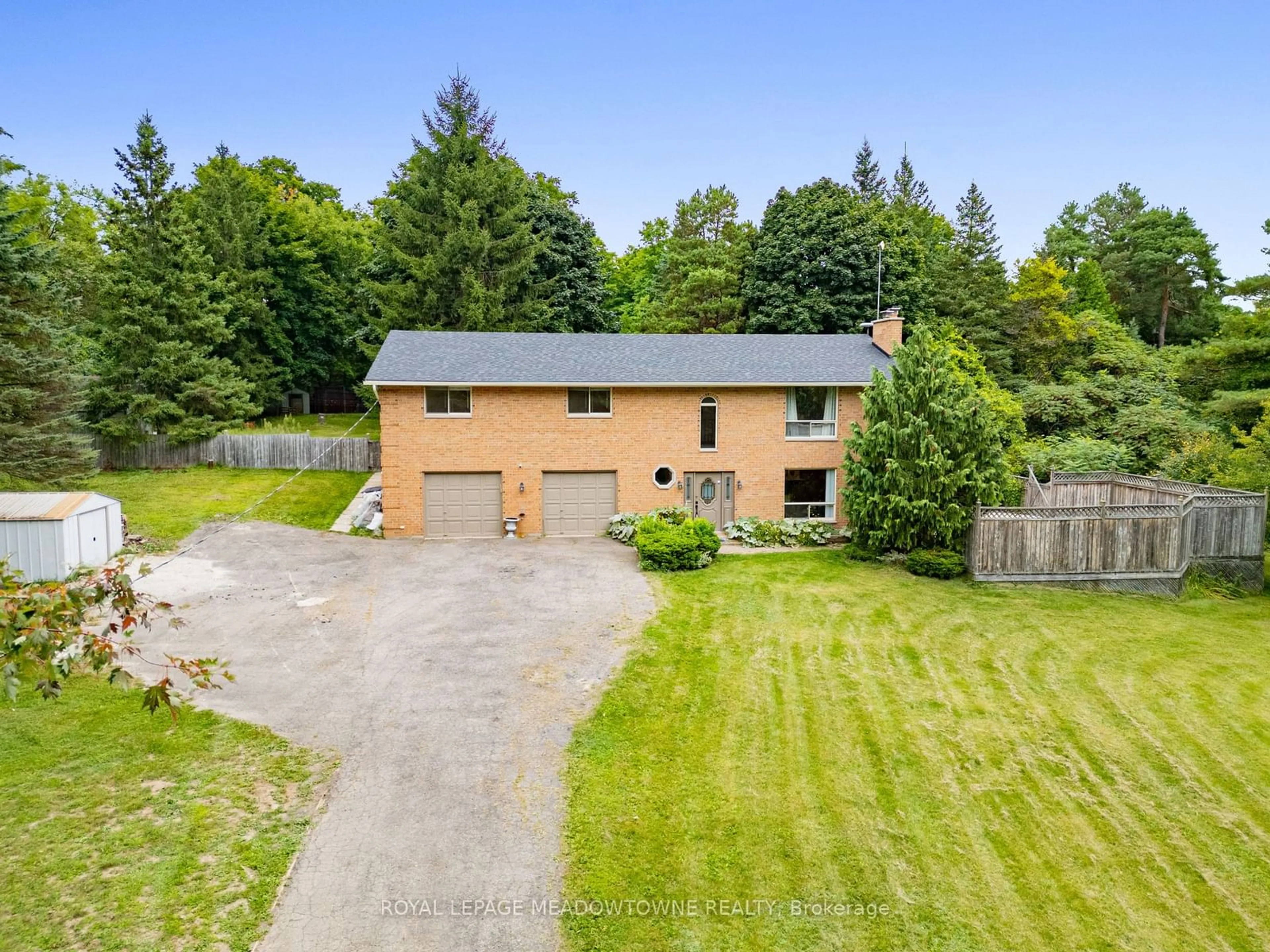 A pic from outside/outdoor area/front of a property/back of a property/a pic from drone, street for 13055 Fourth Line, Milton Ontario N0B 2K0