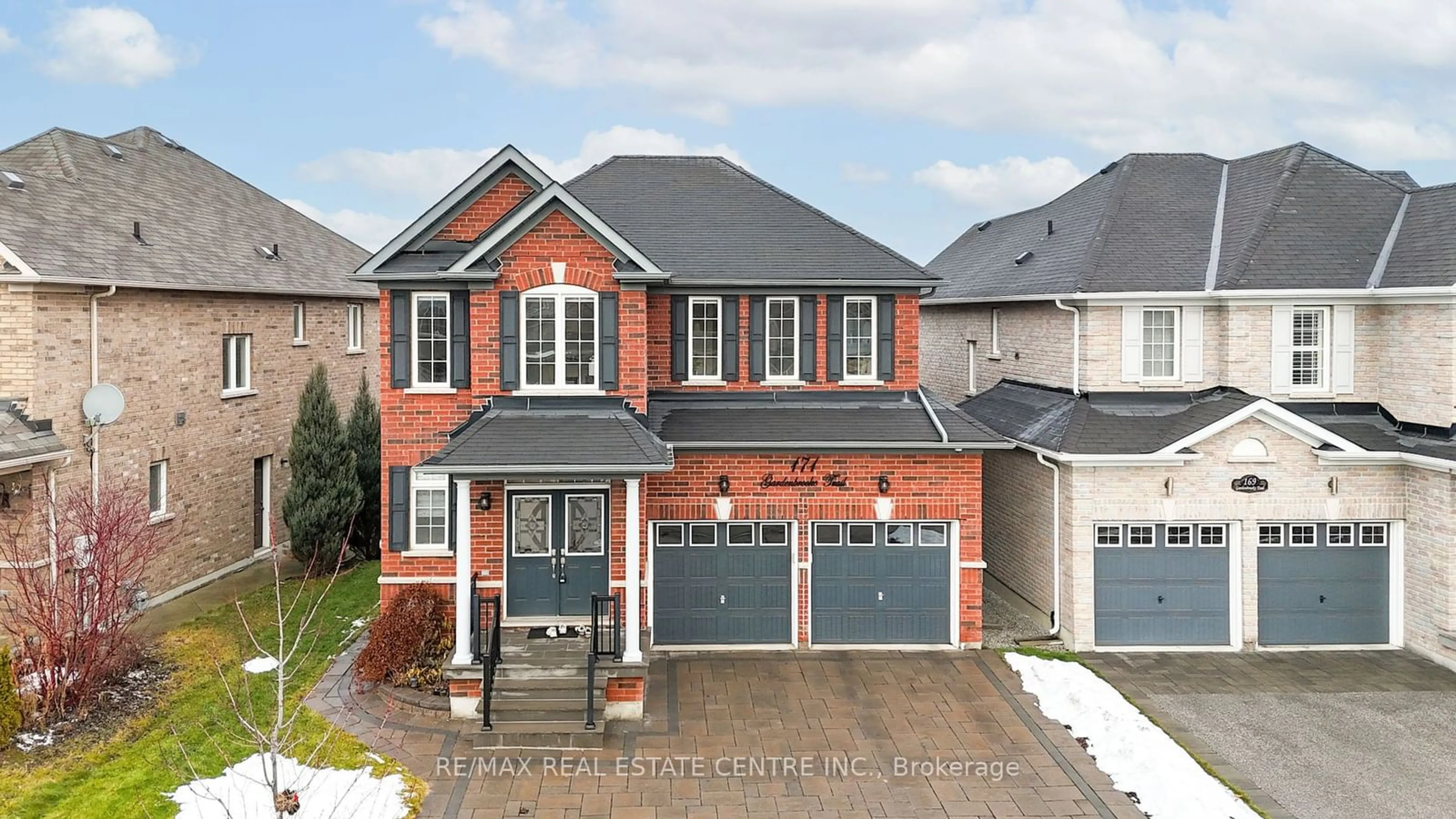 Home with brick exterior material, street for 171 Gardenbrooke Tr, Brampton Ontario L6P 3G7