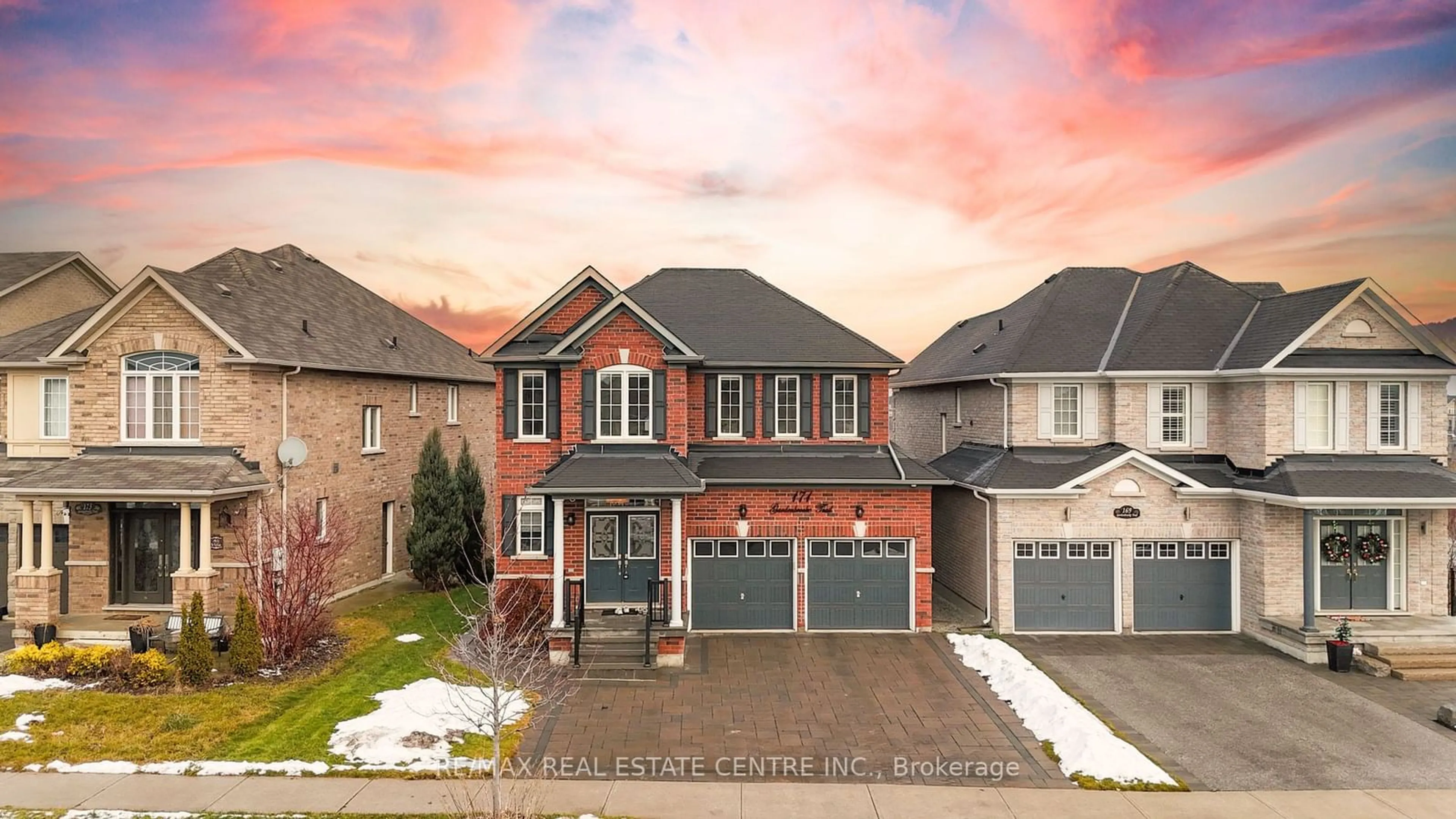 Home with brick exterior material, street for 171 Gardenbrooke Tr, Brampton Ontario L6P 3G7