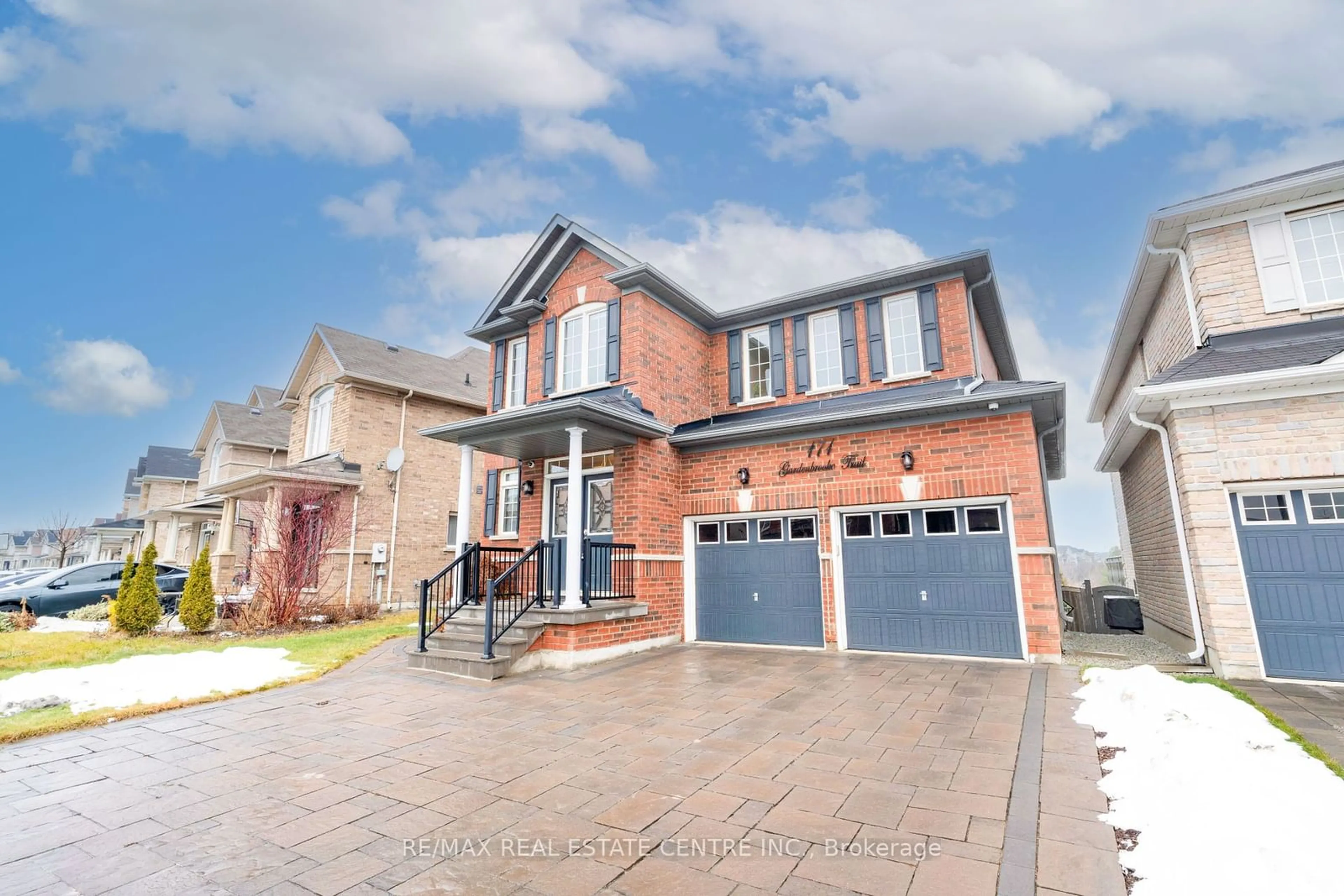 Home with brick exterior material, street for 171 Gardenbrooke Tr, Brampton Ontario L6P 3G7