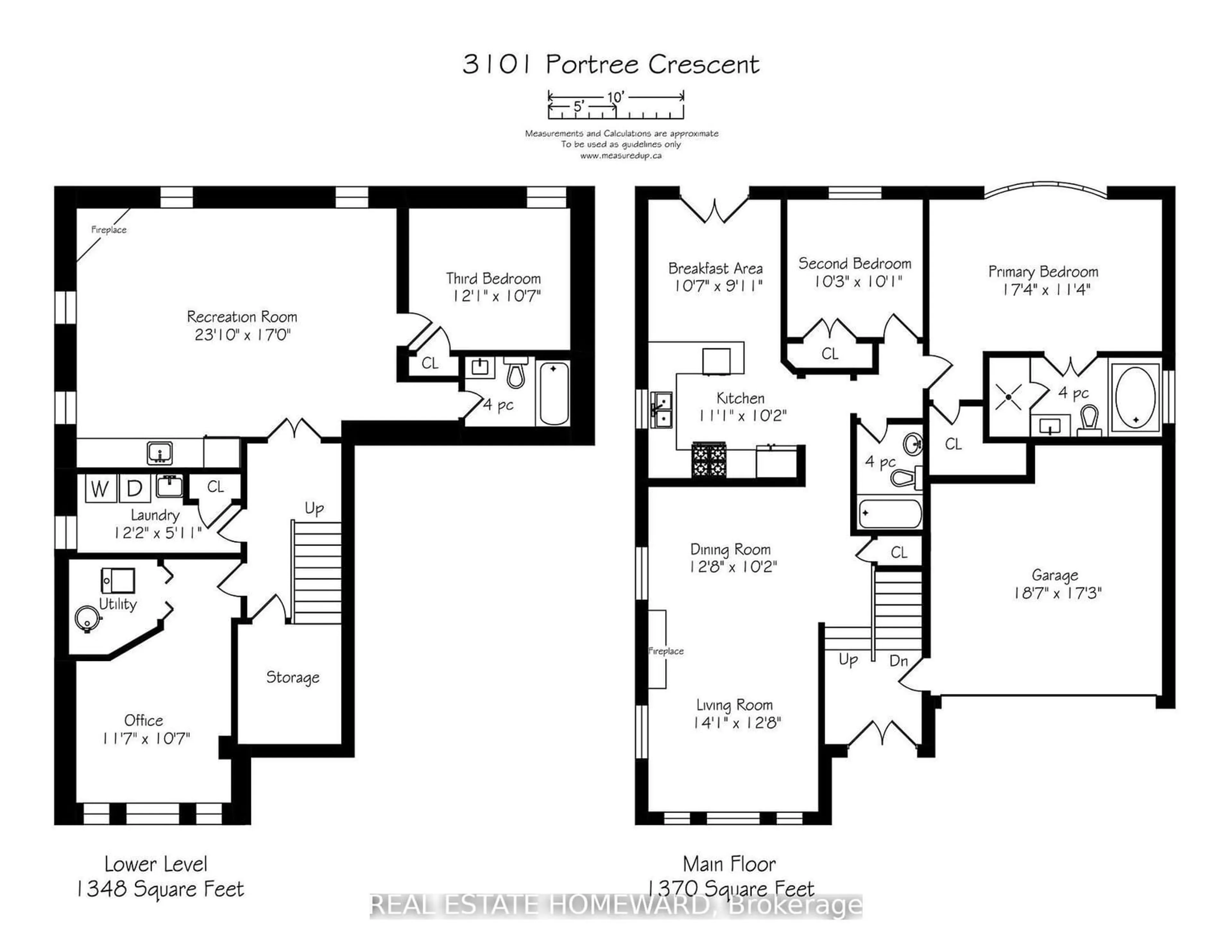 Floor plan for 3101 Portree Cres, Oakville Ontario L6M 5C4