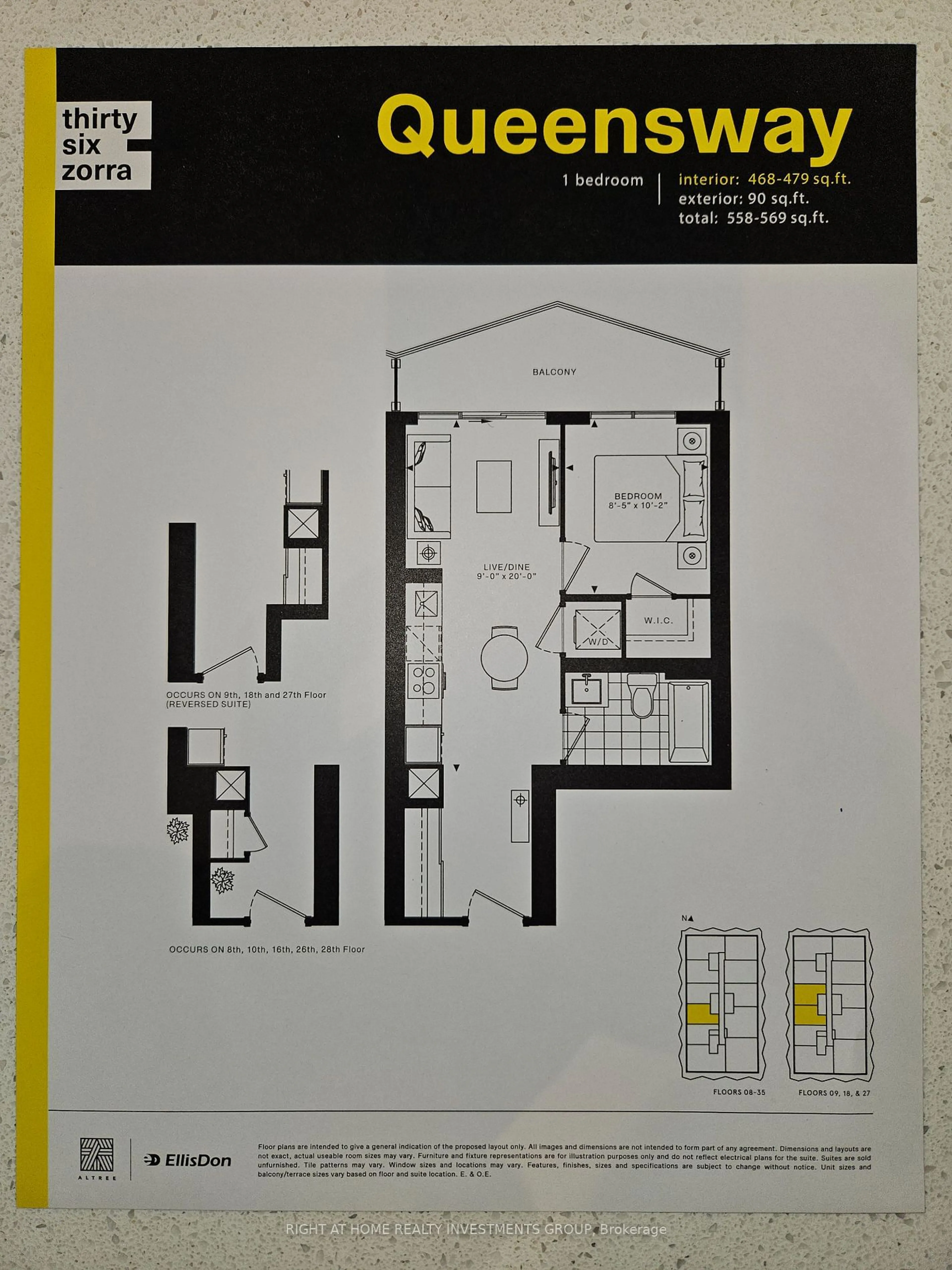 Floor plan for 36 Zorra St #3211, Toronto Ontario M8Z 0G5