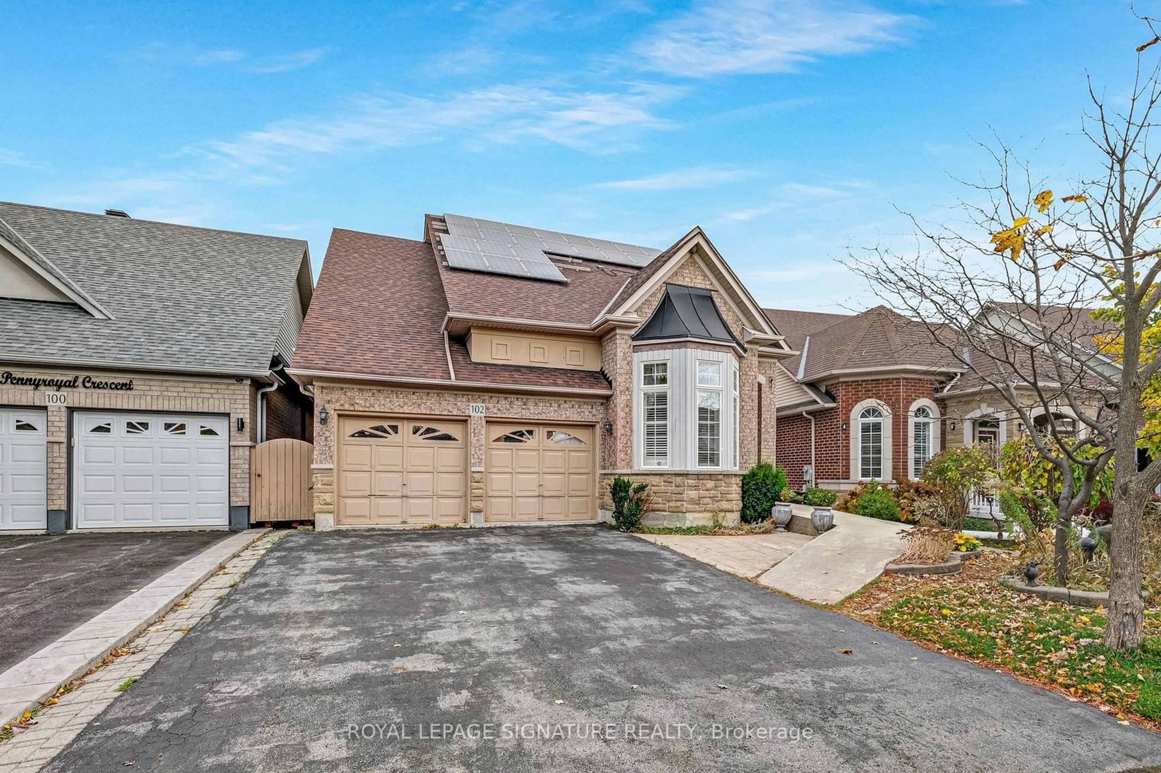 Home with brick exterior material, street for 102 Pennyroyal Cres, Brampton Ontario L6S 6J6