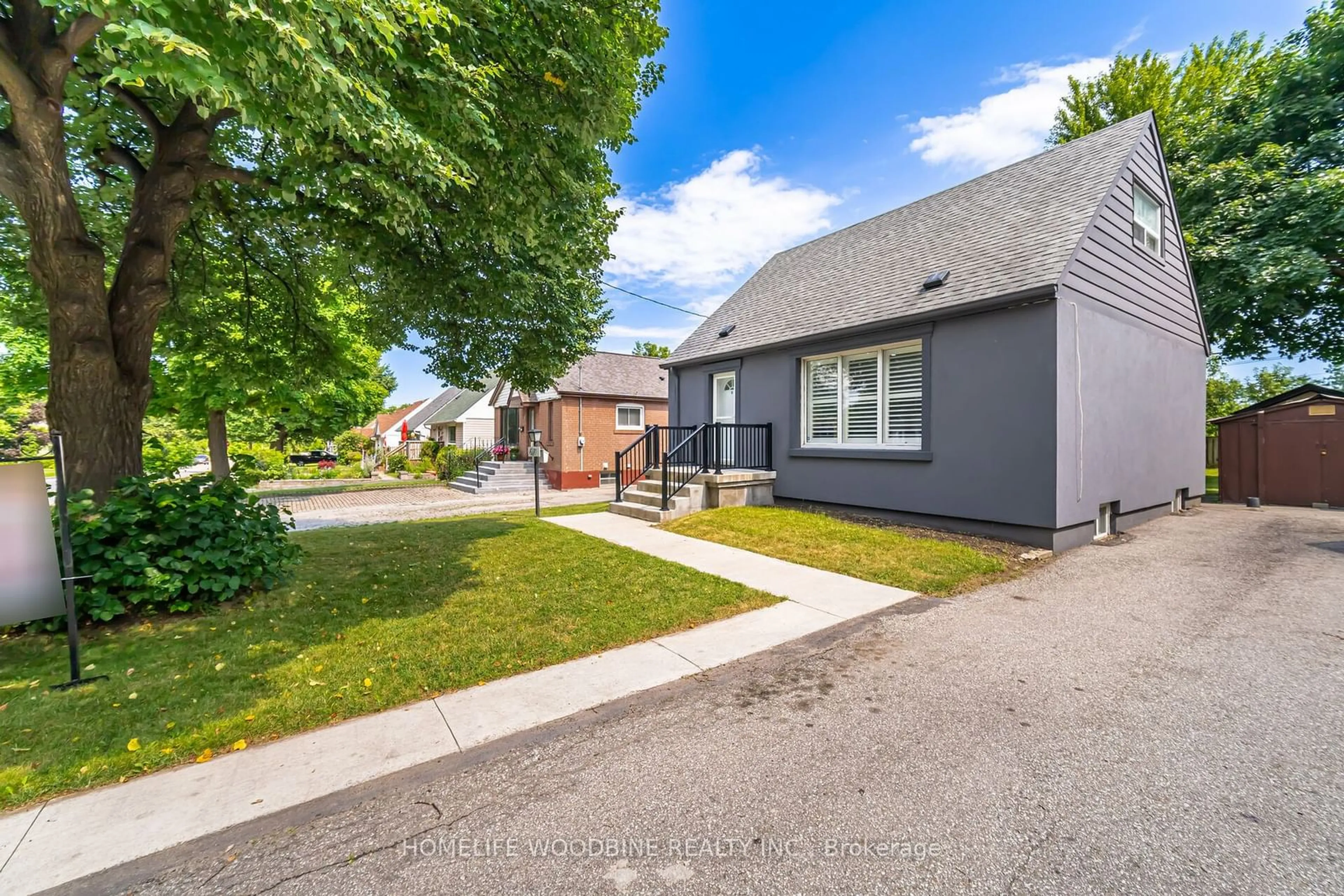 A pic from outside/outdoor area/front of a property/back of a property/a pic from drone, street for 67 Allenby Ave, Toronto Ontario M9W 1S7