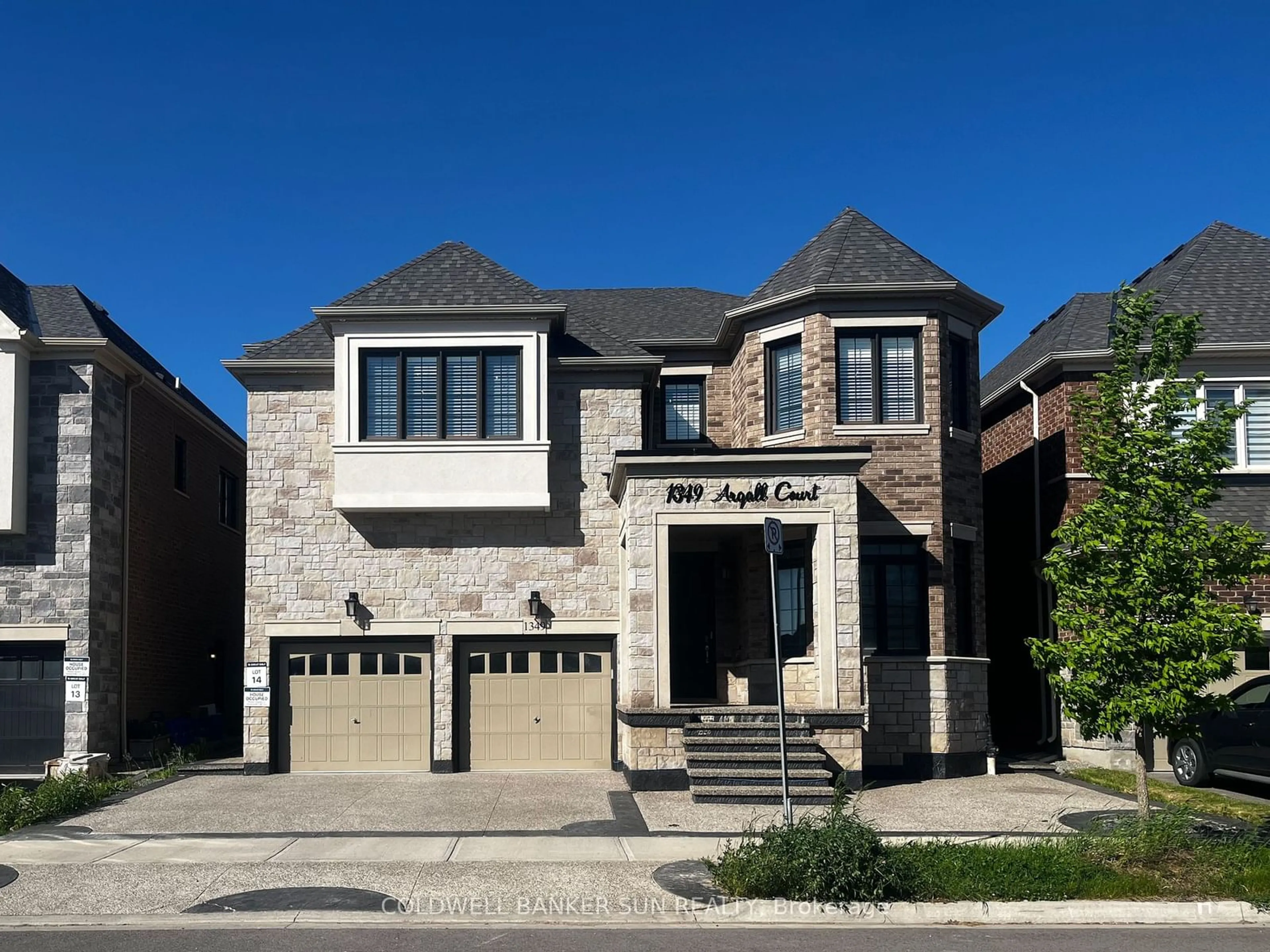 Home with brick exterior material, street for 1349 Argall Crt, Milton Ontario L9E 1L7