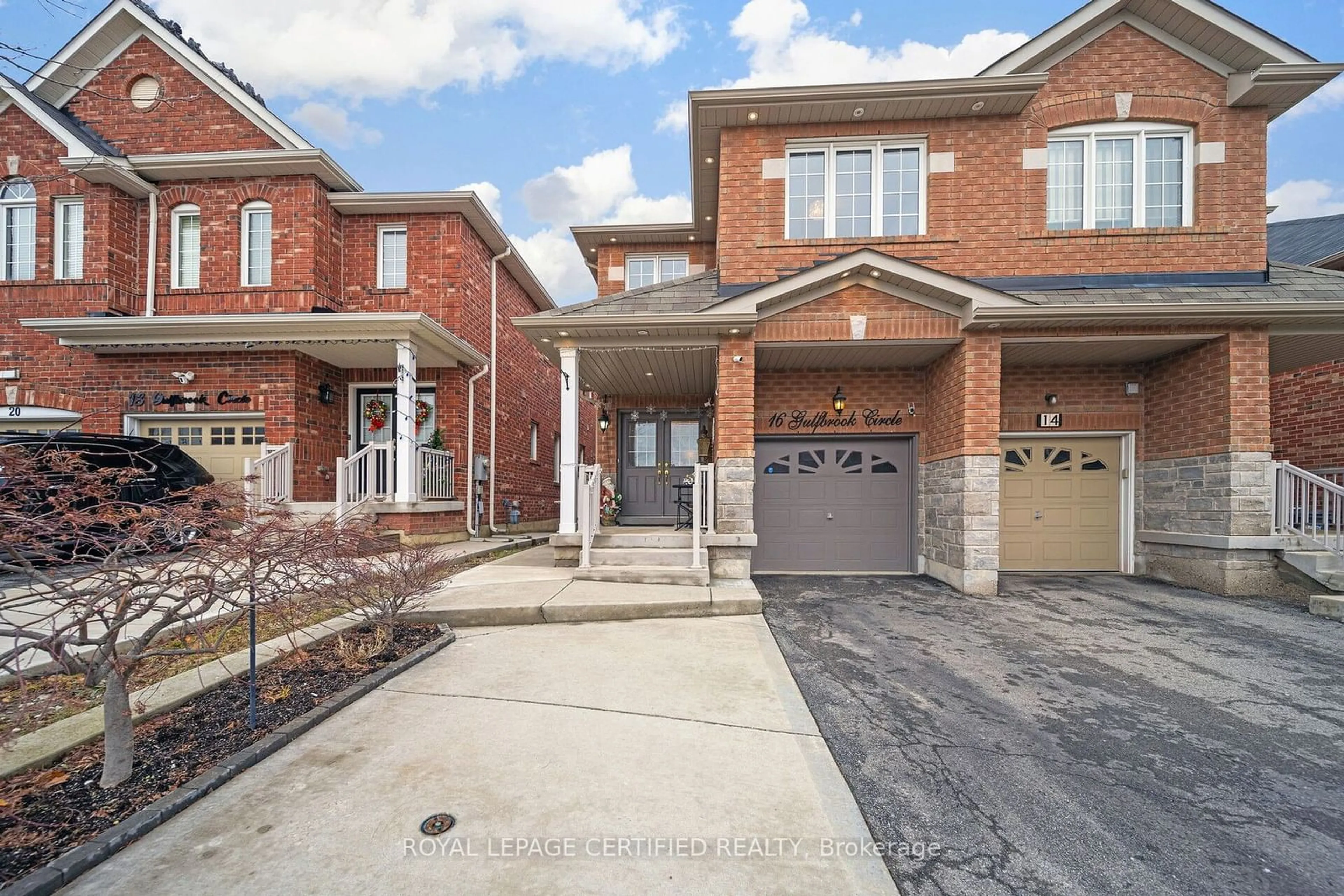 Home with brick exterior material, street for 16 Gulfbrook Circ, Brampton Ontario L6Z 0G4