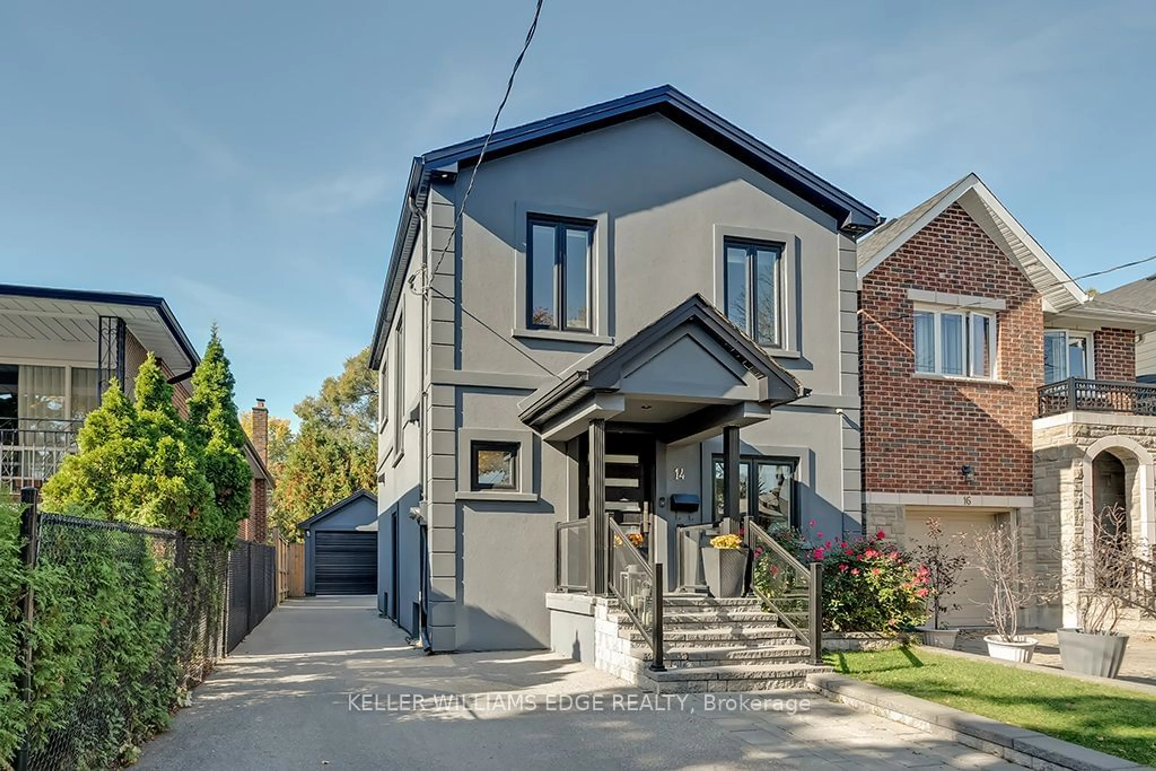 Home with brick exterior material, street for 14 Bowsprit Ave, Toronto Ontario M9P 2Y5