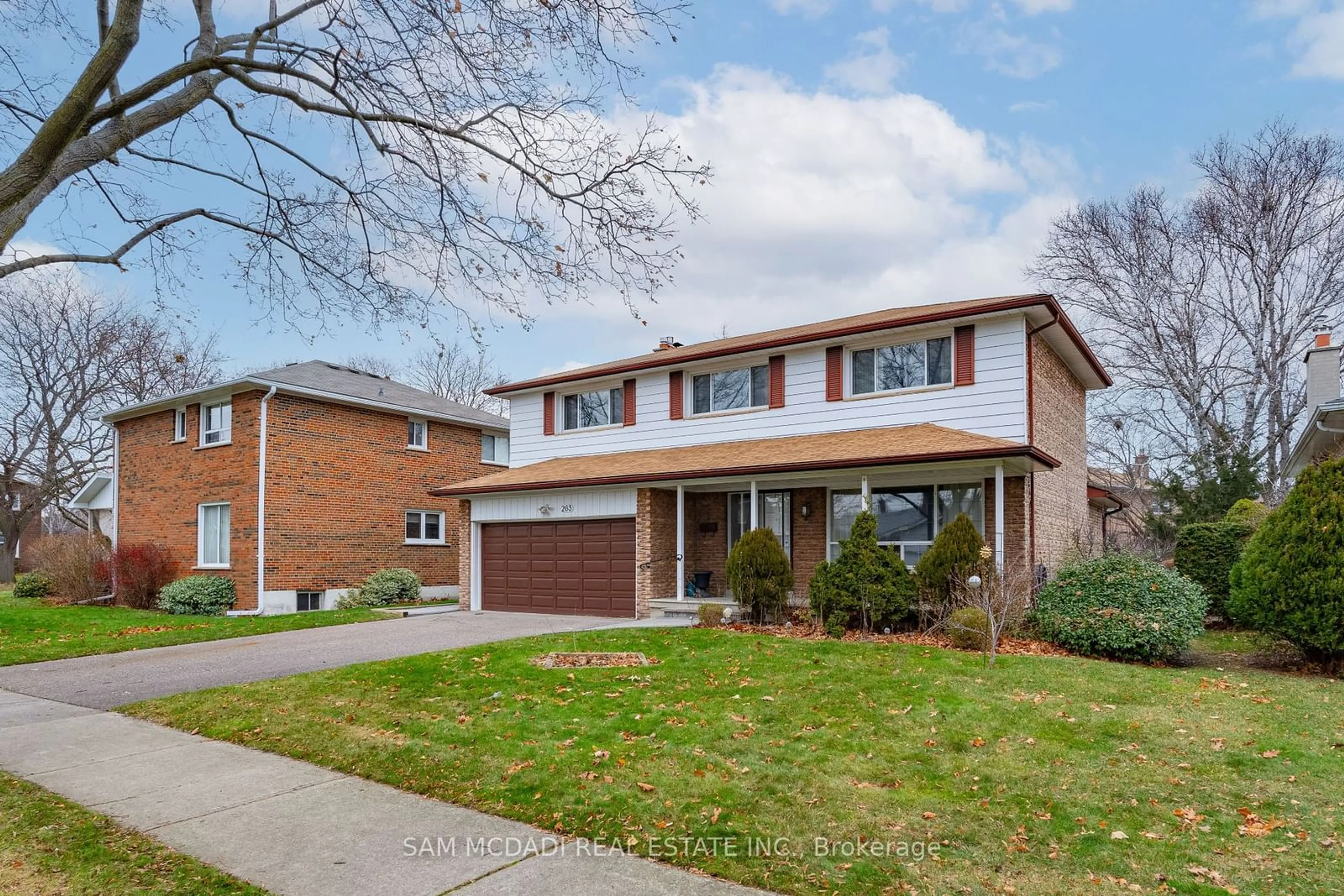 Home with brick exterior material, street for 263 Chantenay Dr, Mississauga Ontario L5A 1E5