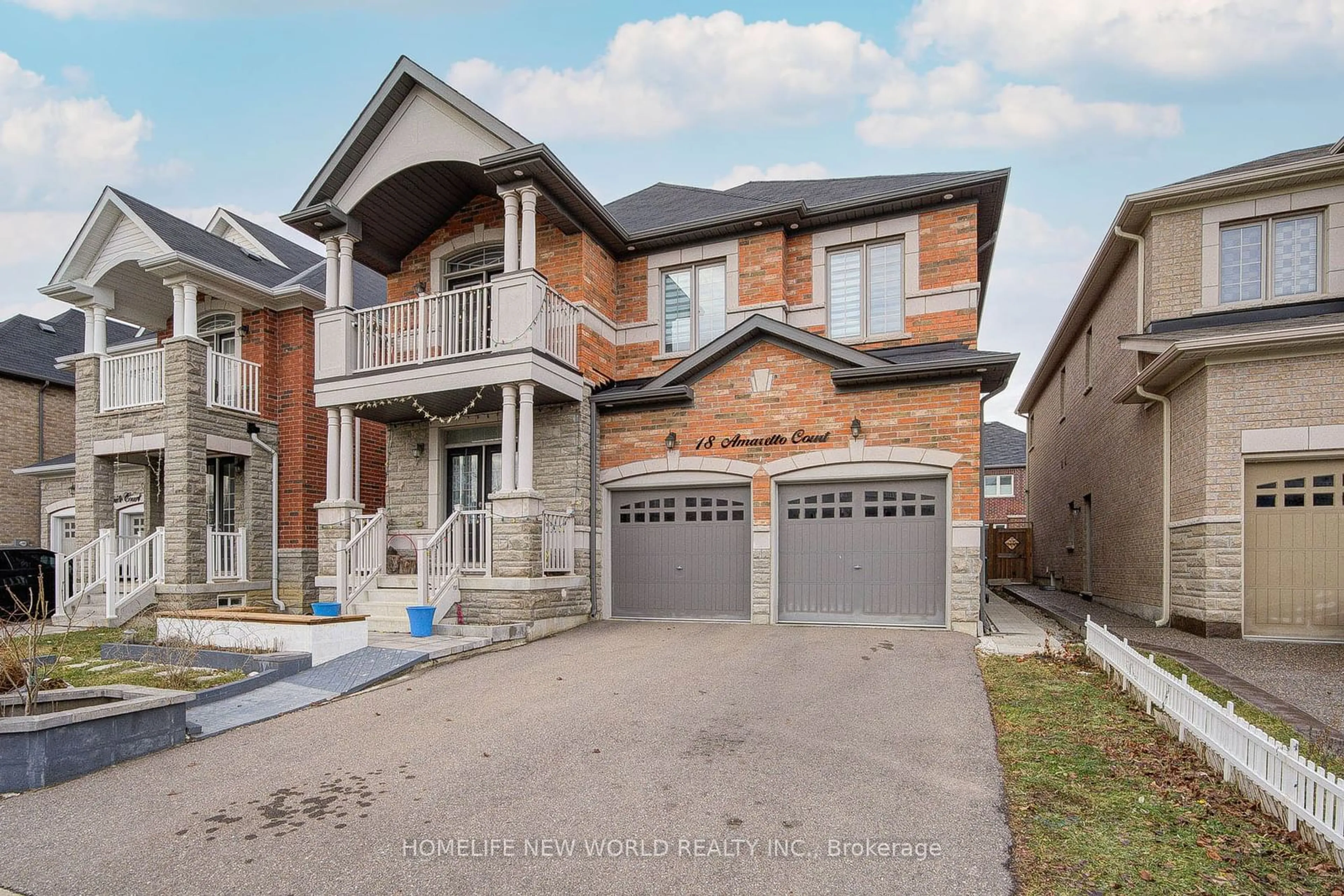 Home with brick exterior material, street for 18 Amaretto Crt, Brampton Ontario L6X 5M9