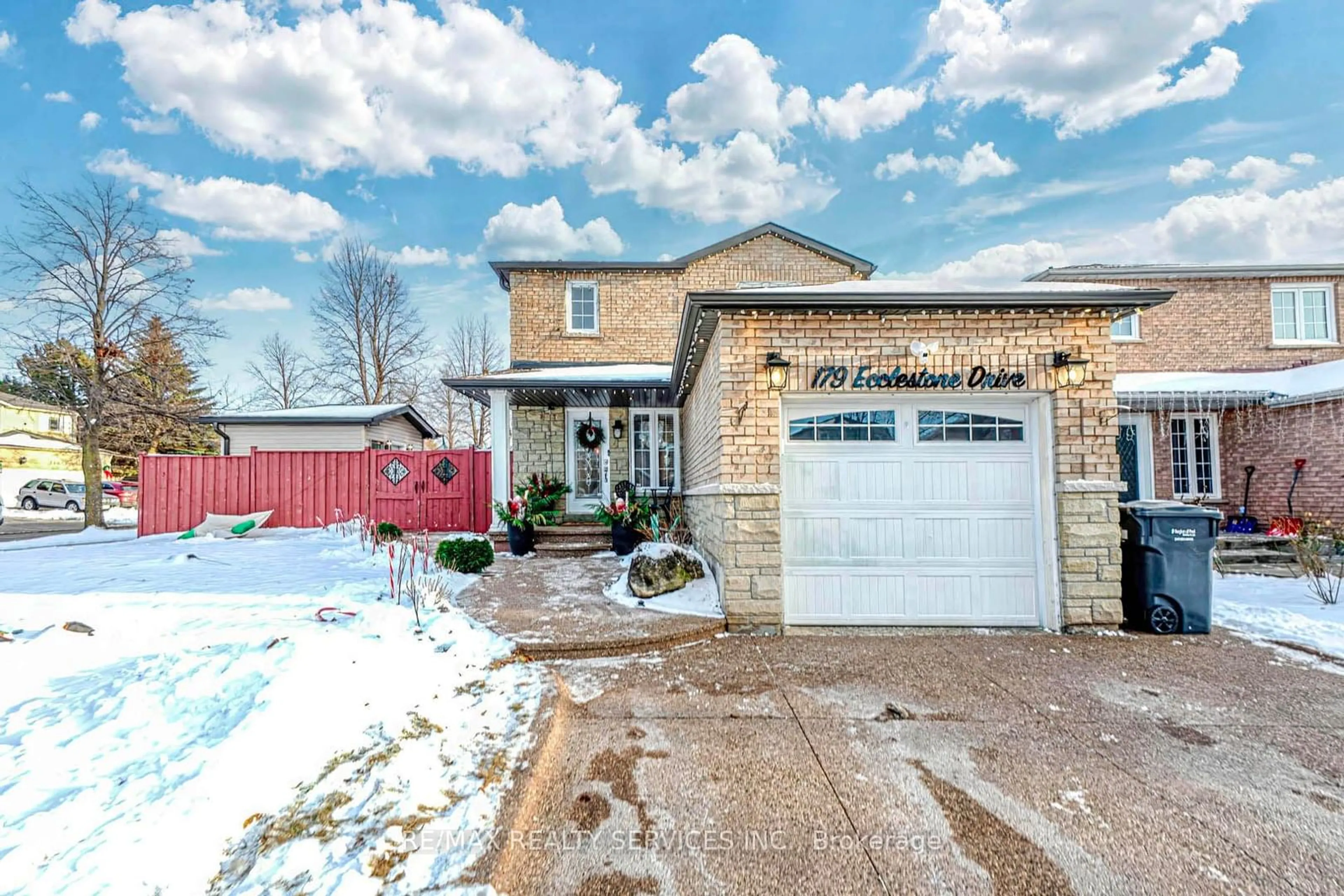 Home with brick exterior material, street for 179 Ecclestone Dr, Brampton Ontario L6X 3R1