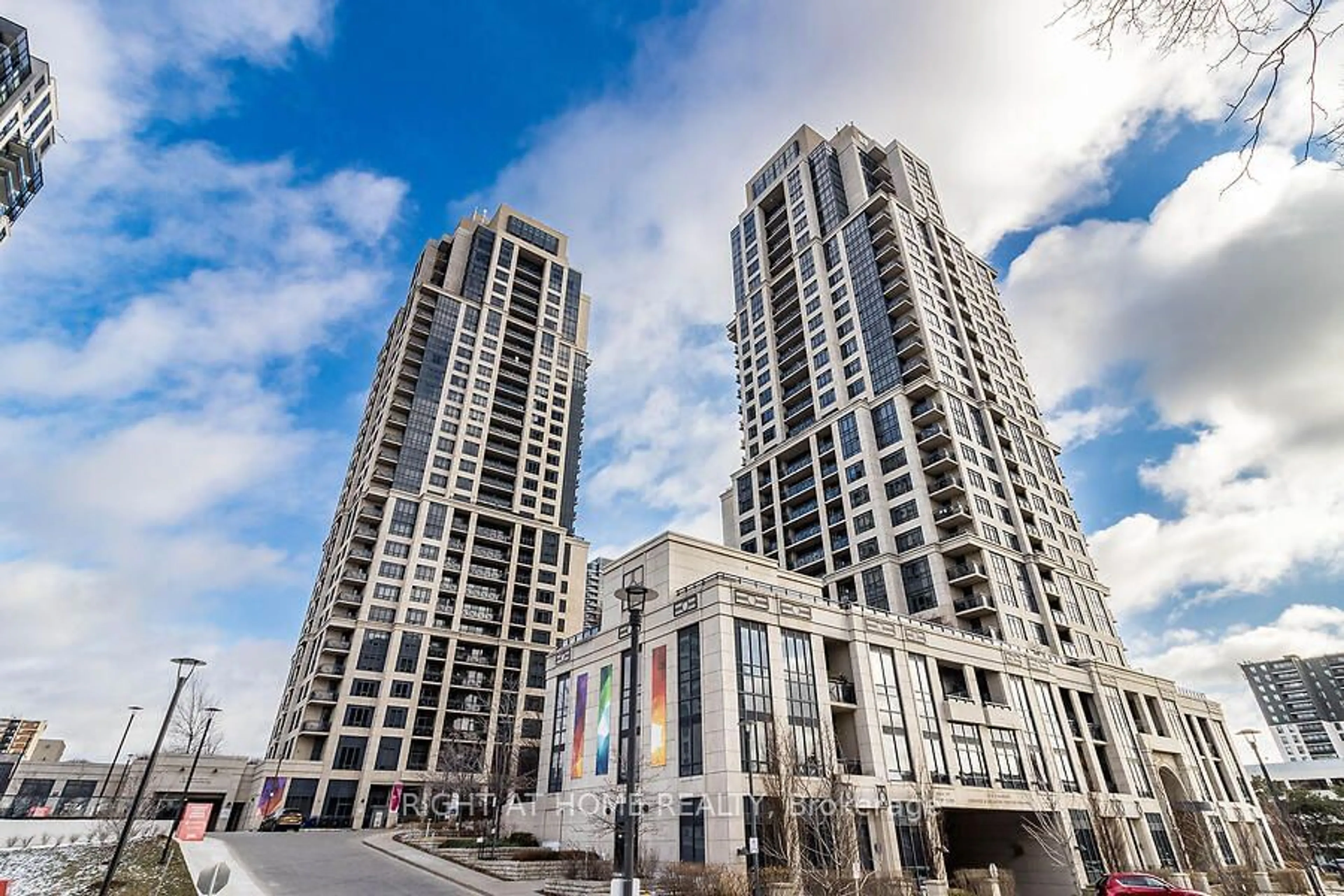 A pic from outside/outdoor area/front of a property/back of a property/a pic from drone, city buildings view from balcony for 2 Eva Rd #1826, Toronto Ontario M9C 5H7