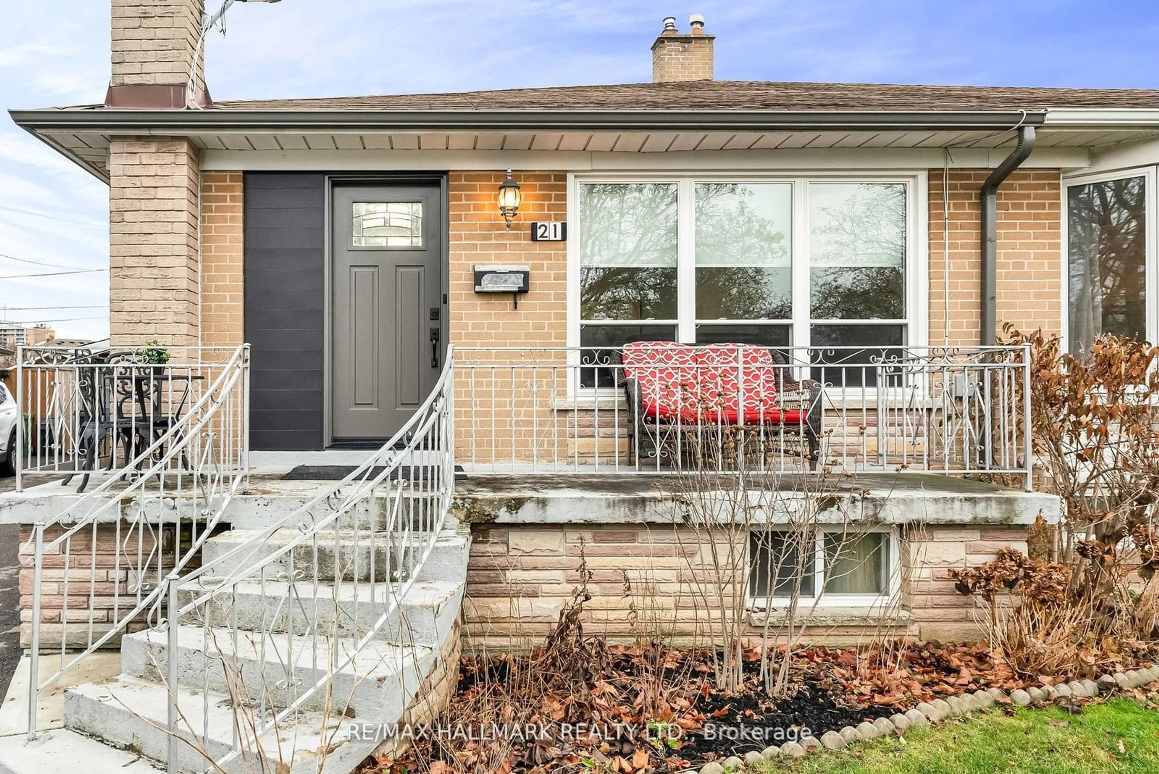 Home with brick exterior material, street for 21 FARLEY Cres, Toronto Ontario M9R 2A5