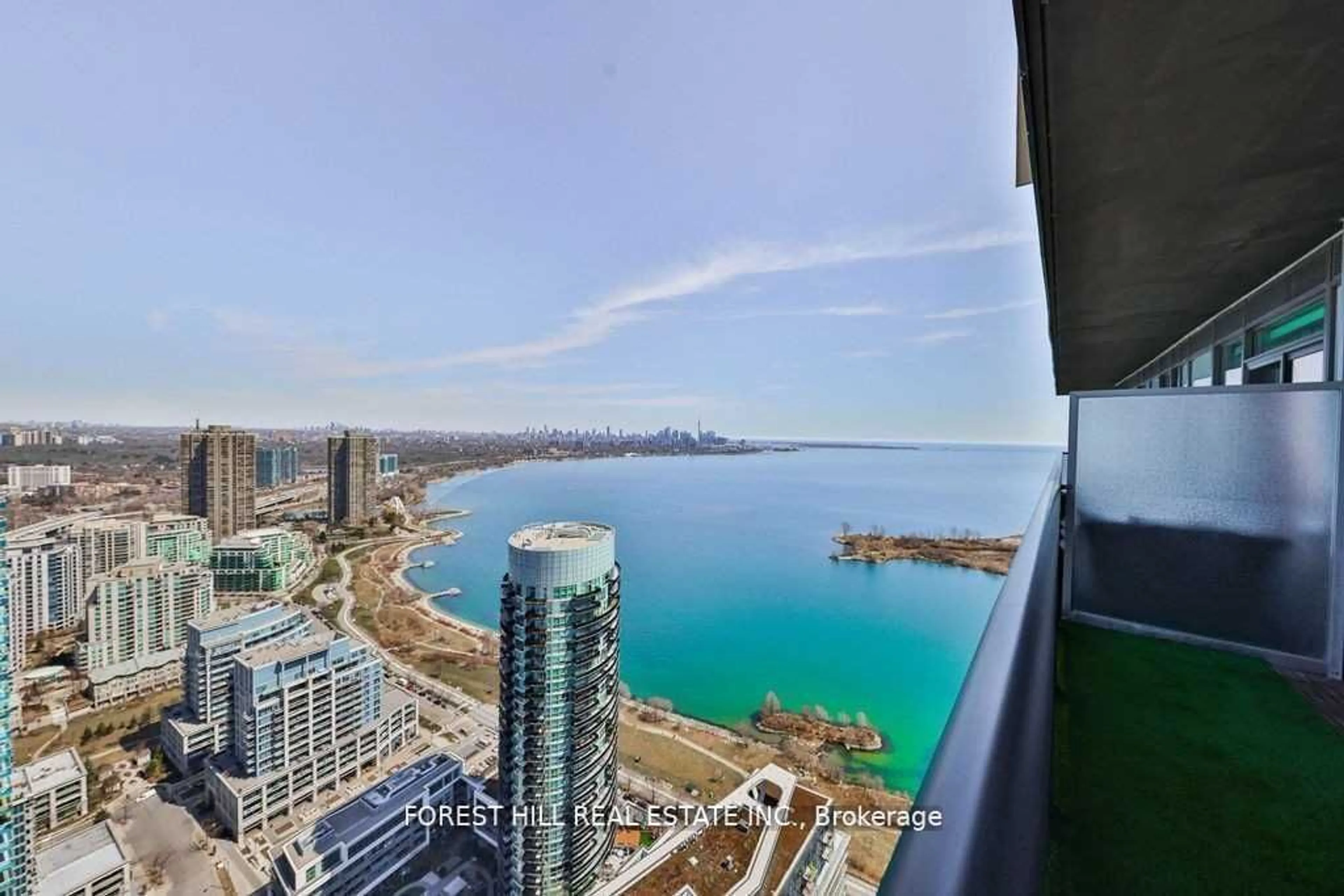 Balcony in the apartment, water/lake/river/ocean view for 56 Annie Craig Dr #4408, Toronto Ontario M8V 0C5