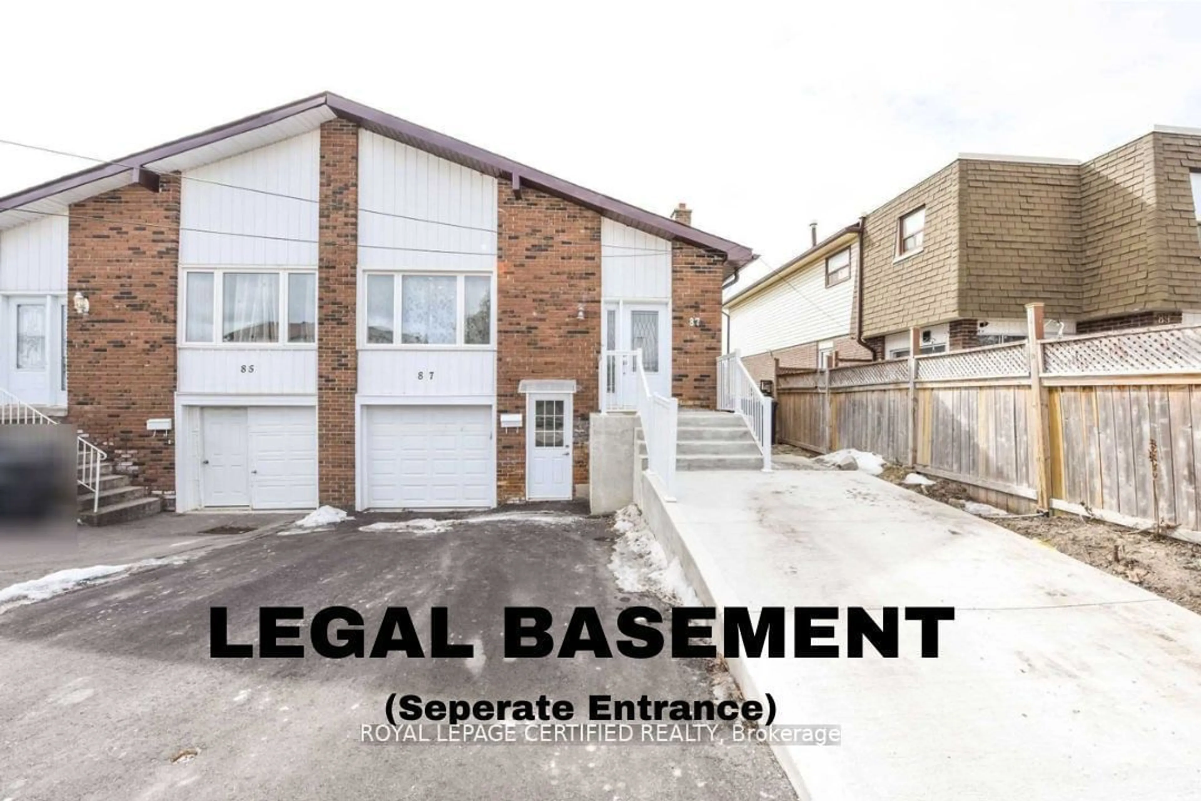 A pic from outside/outdoor area/front of a property/back of a property/a pic from drone, street for 87 Newlyn Cres, Brampton Ontario L6V 3A9